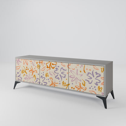 SPRING WHIMSY 3-Door TV Cabinet