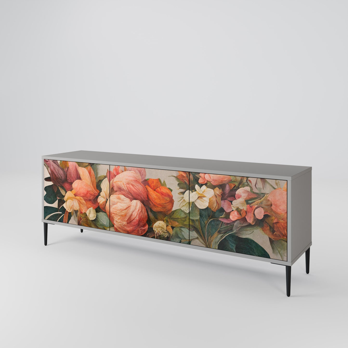 STYLISH BEAUTY 3-Door TV Cabinet
