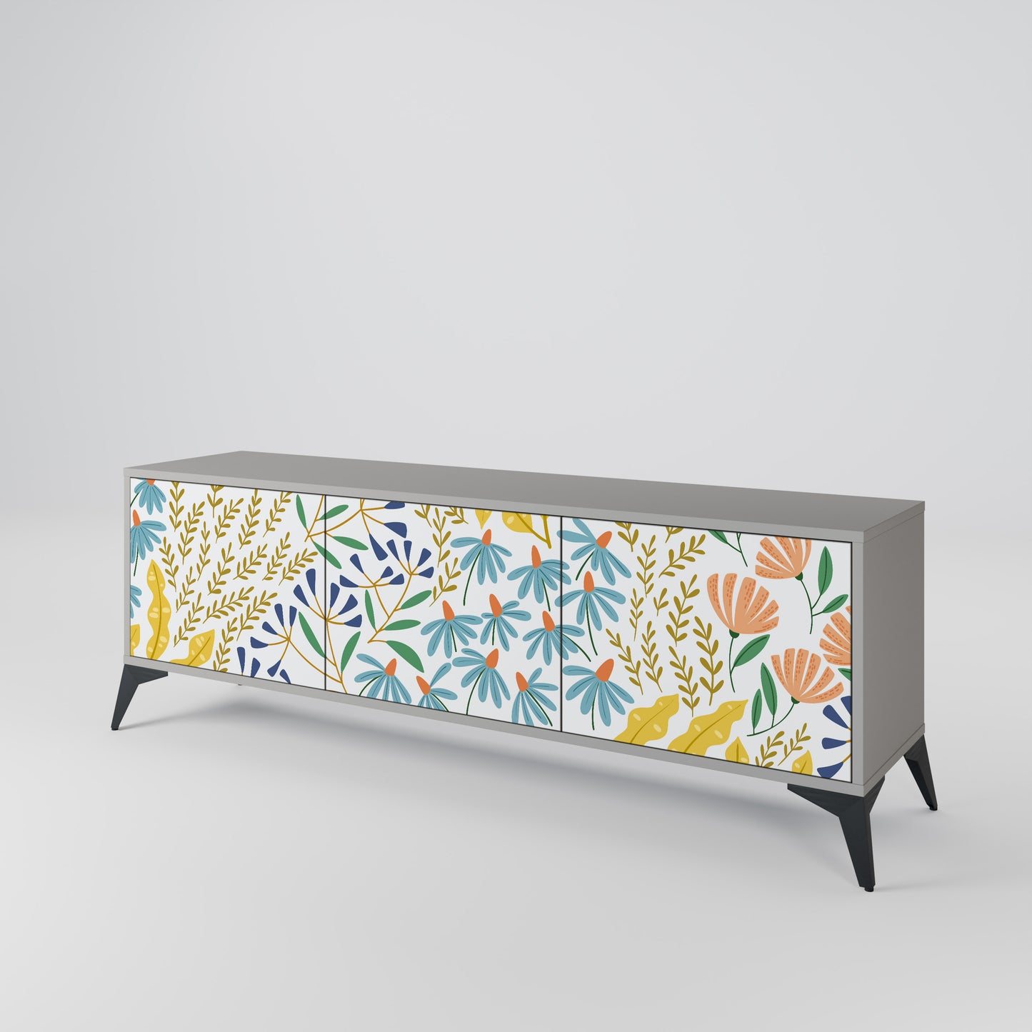 HELLO SPRING 3-Door TV Cabinet