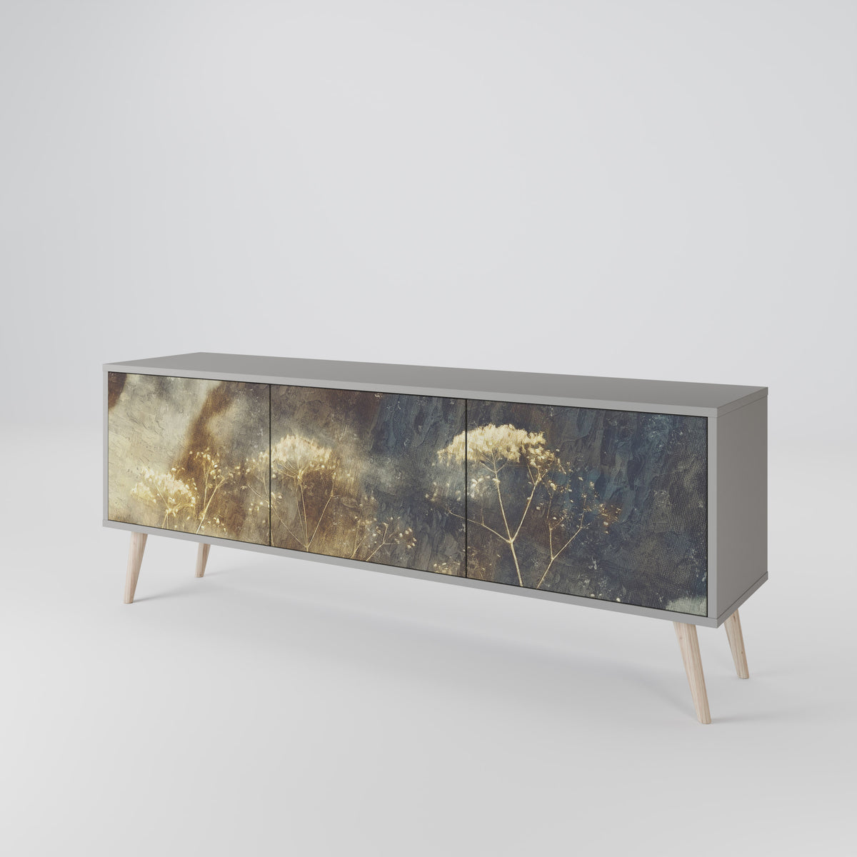 GENTLE POWER 3-Door TV Cabinet