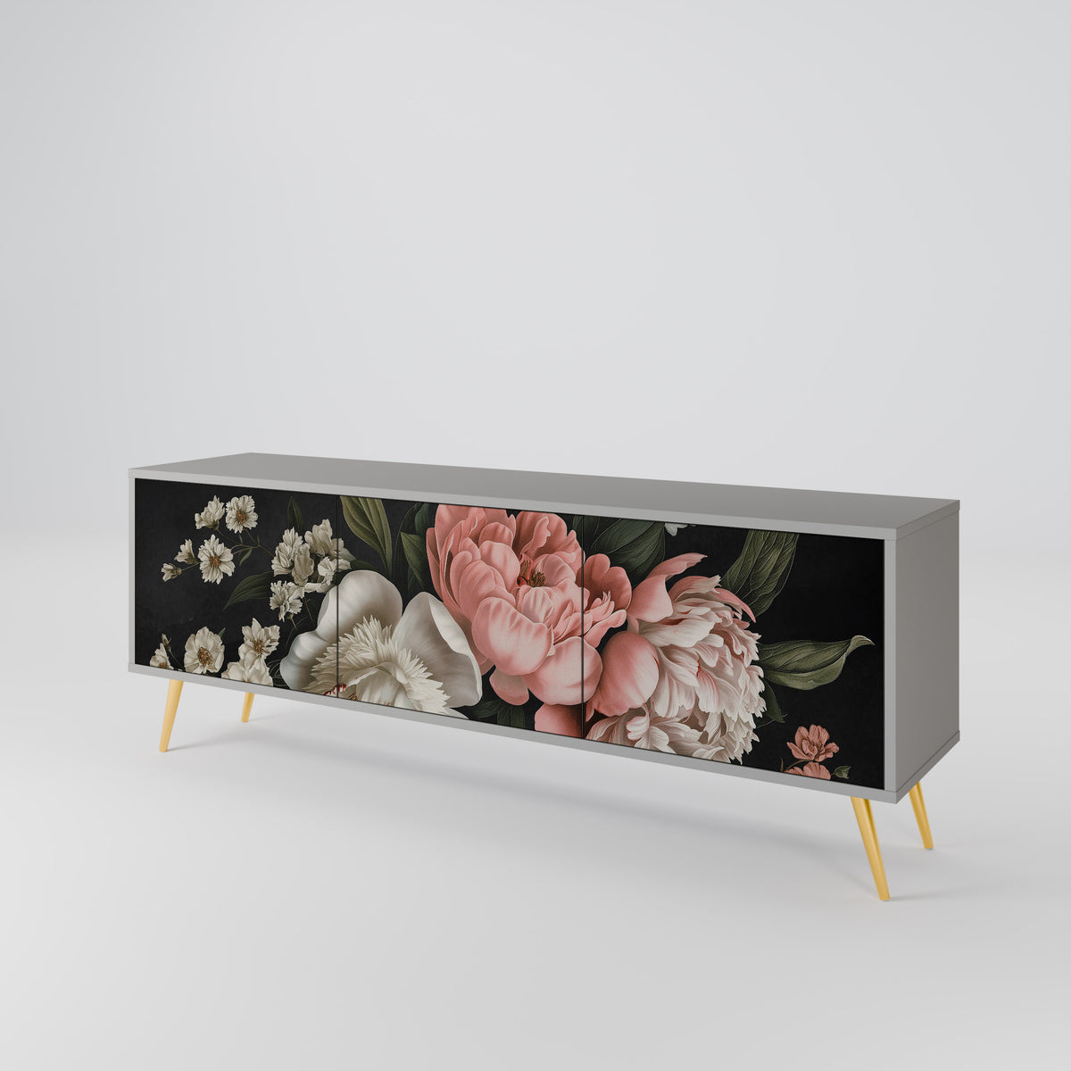 LUSH ELEGANCE 3-Door TV Cabinet