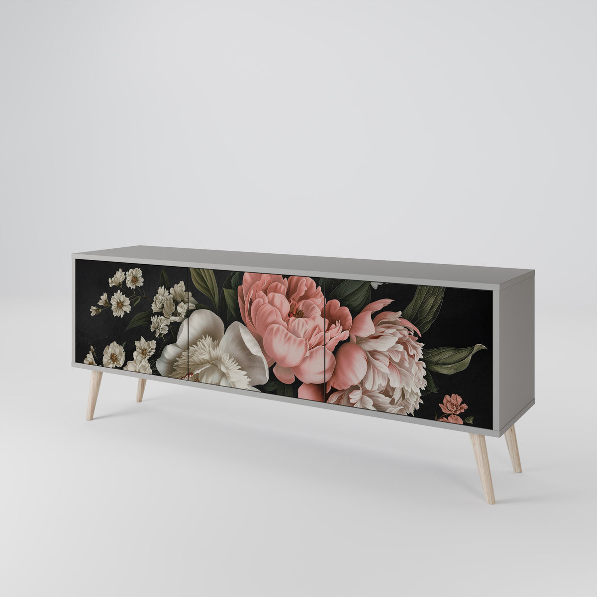 LUSH ELEGANCE 3-Door TV Cabinet