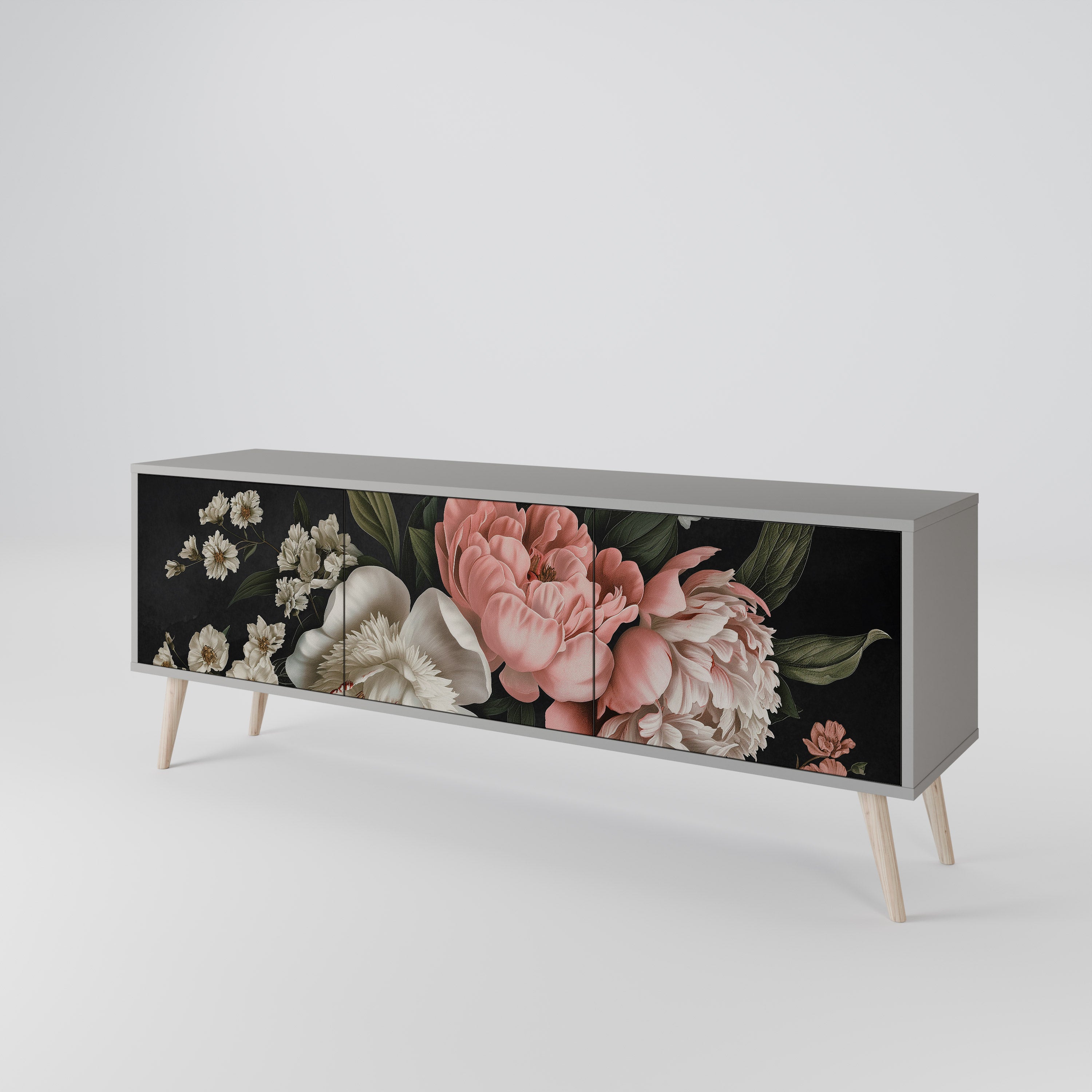 LUSH ELEGANCE 3-Door TV Cabinet