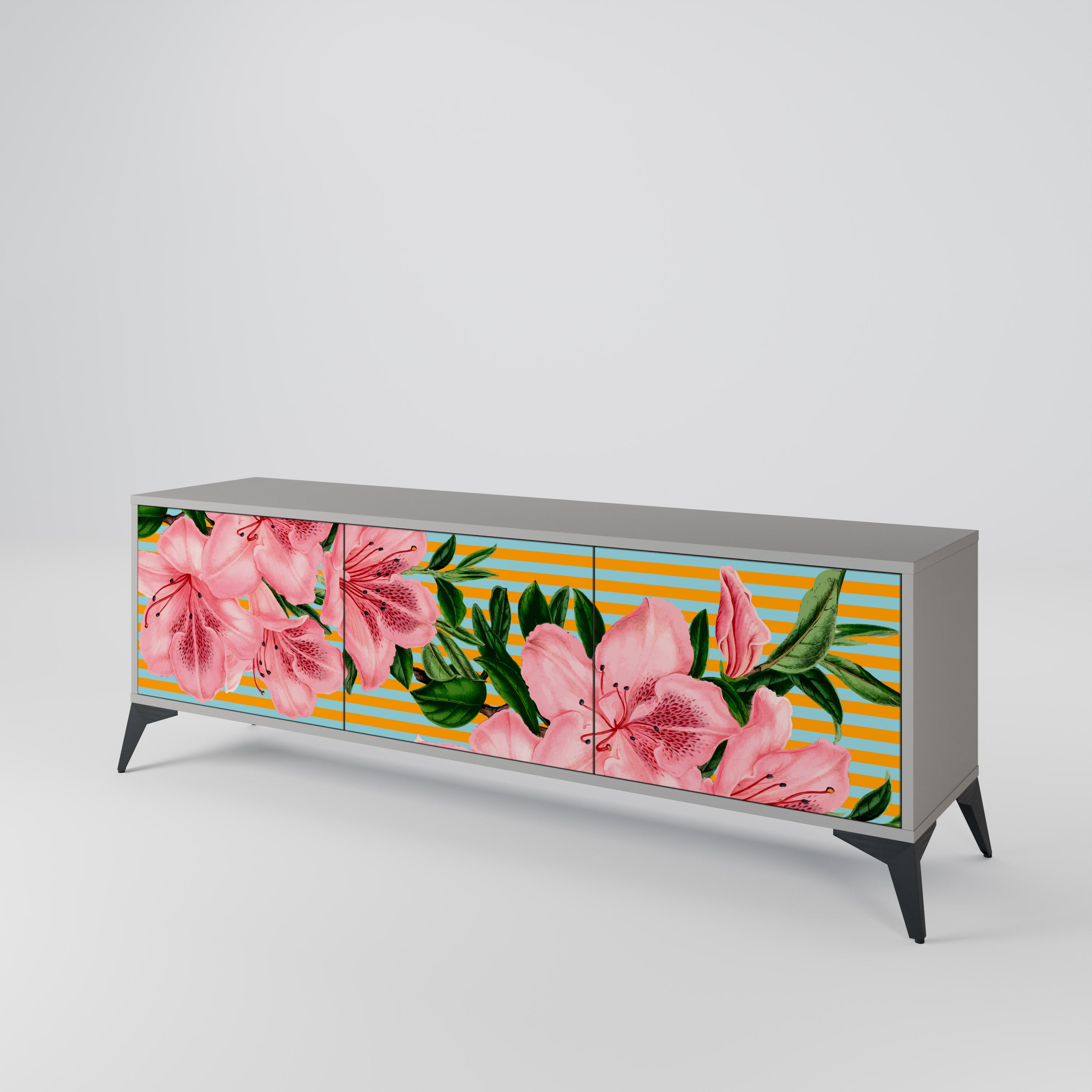 FRAGILE BEAUTY 3-Door TV Cabinet