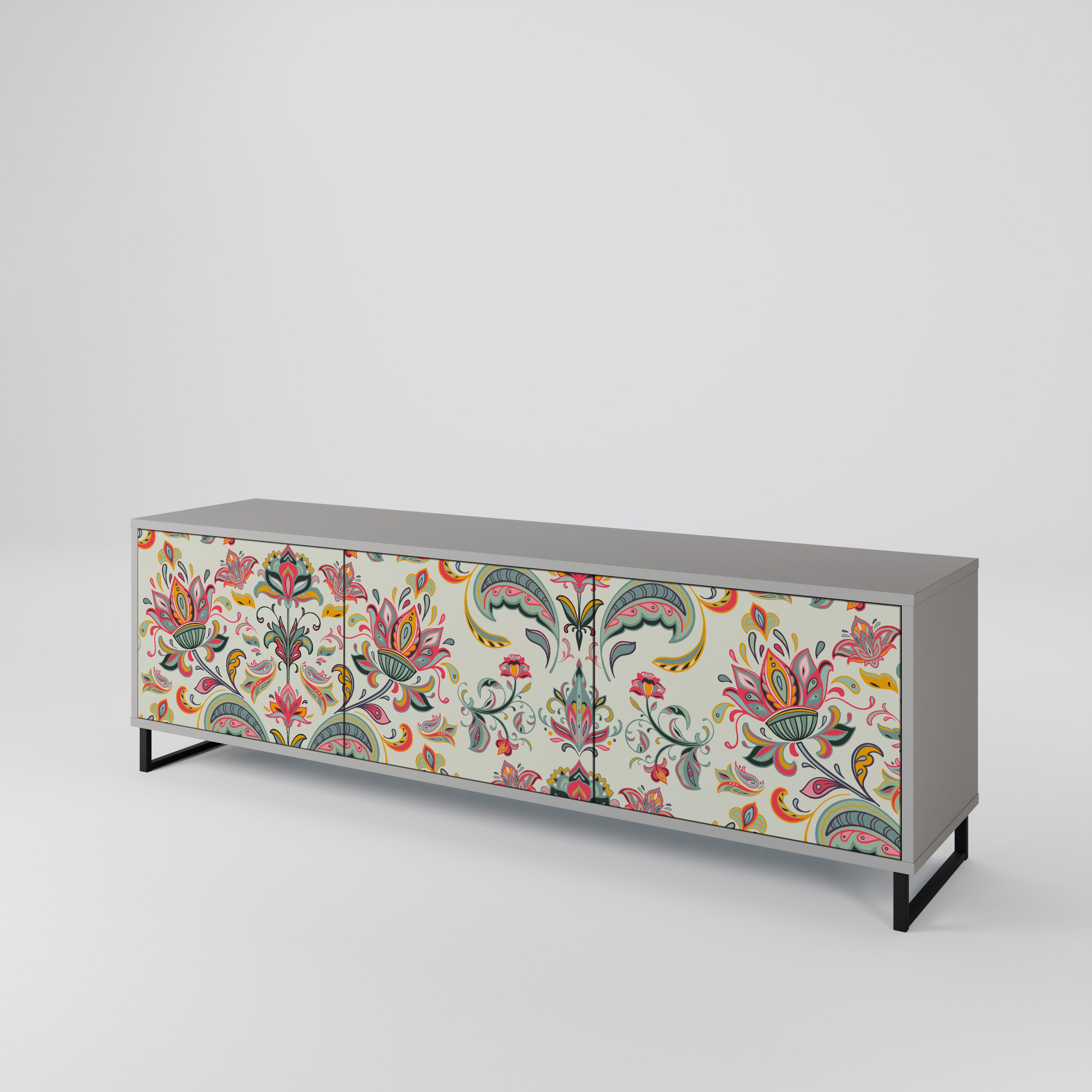 ORGANIC FOLKLORE 3-Door TV Cabinet