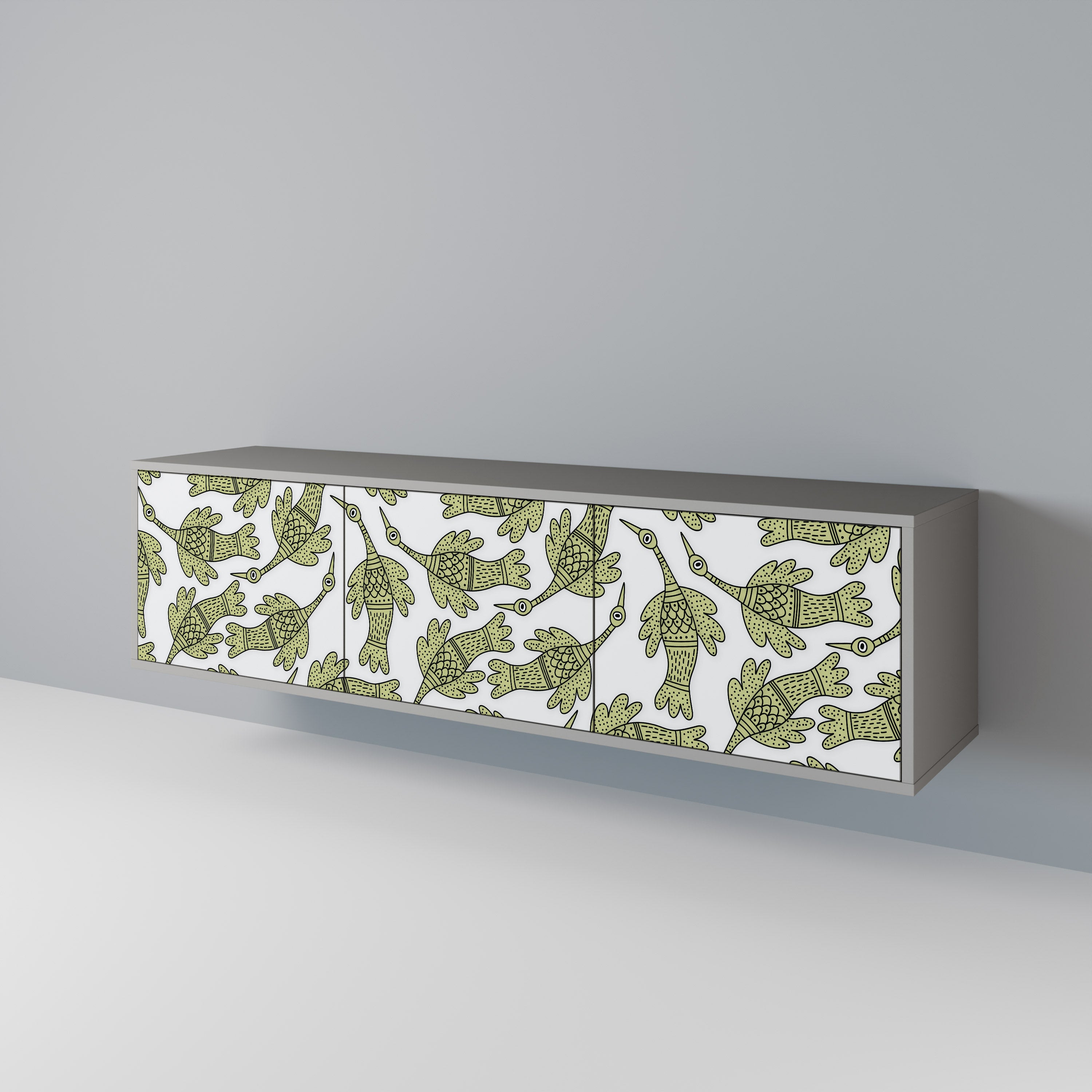 SEEDLING SONGBIRD 3-Door TV Cabinet