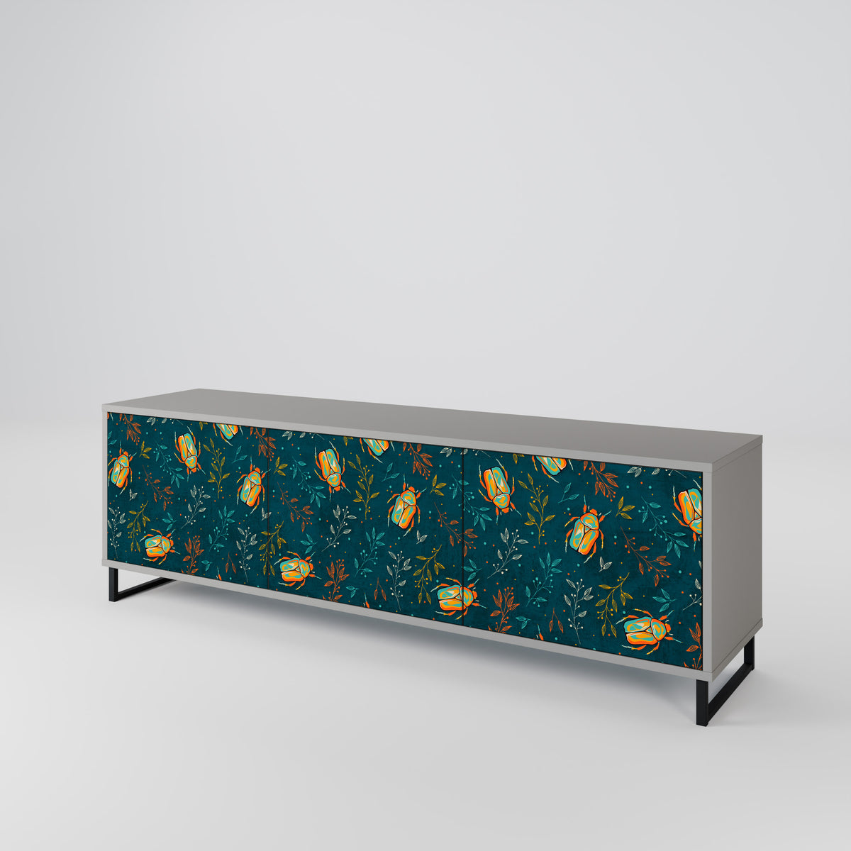 AUTUMN INSECTS 3-Door TV Cabinet