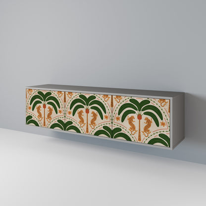 DANCING PREDATORS 3-Door TV Cabinet