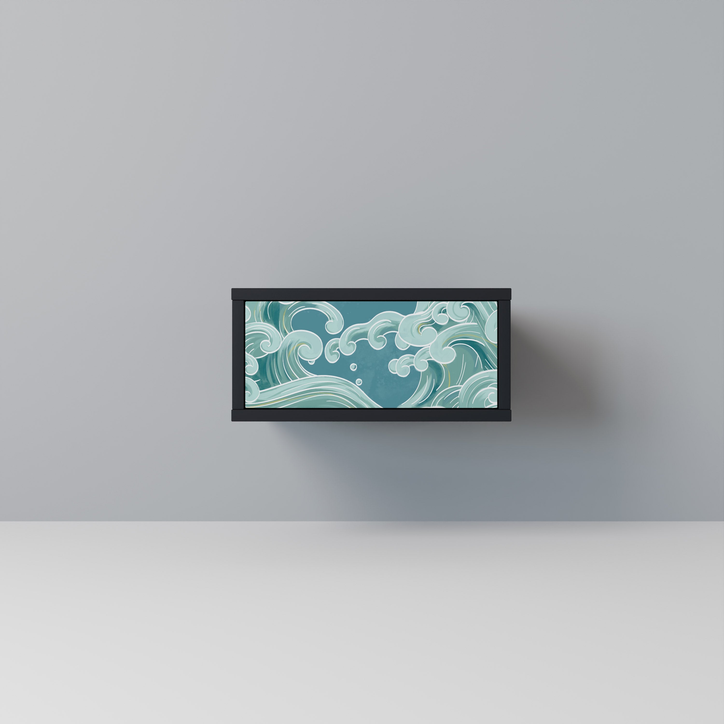 Table de chevet ASIAN SWAY en finition noire