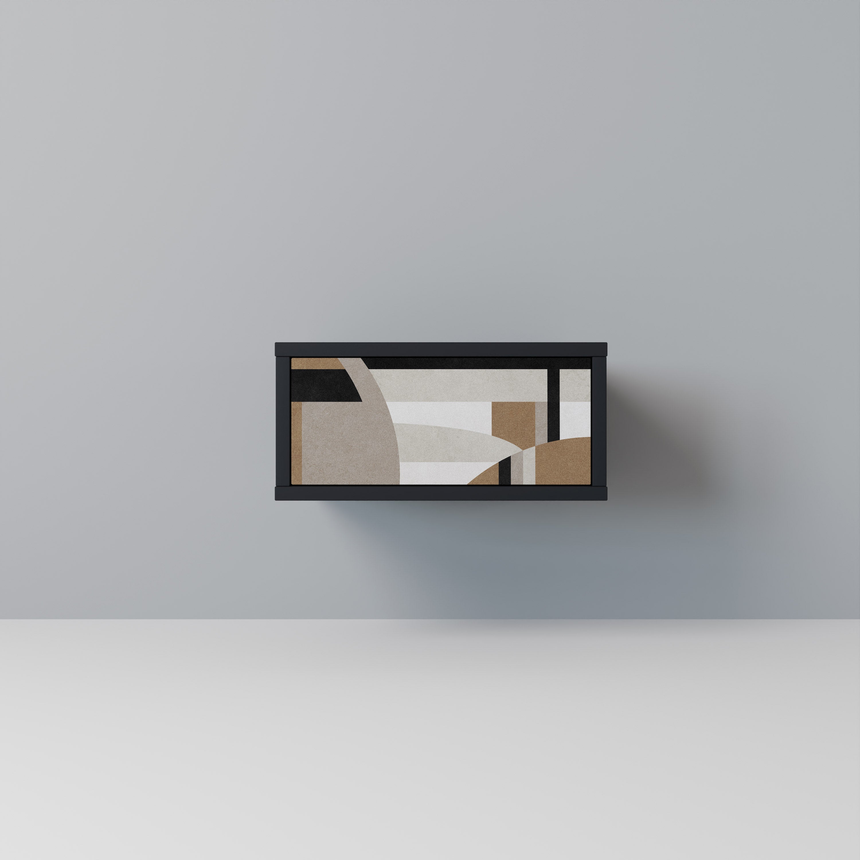 Table de chevet DELICATE MEMENTO en finition noire