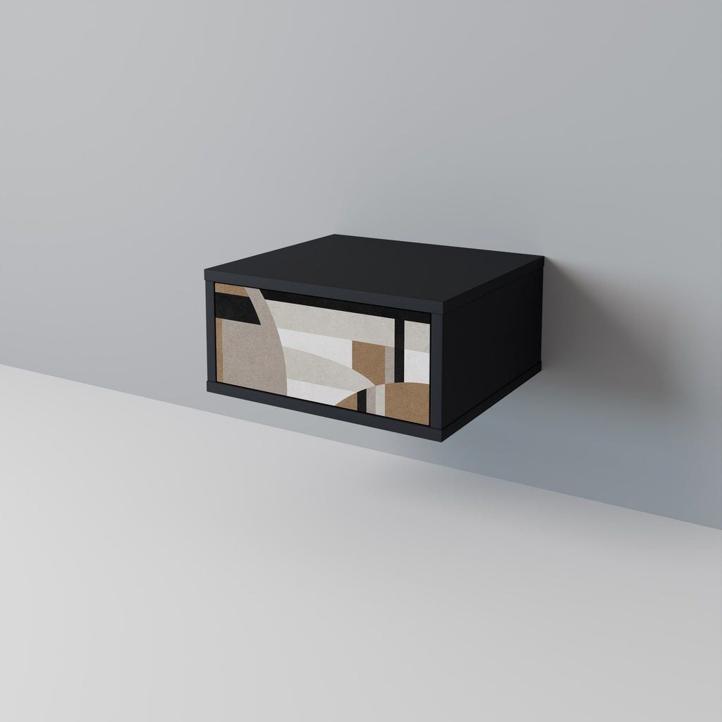Table de chevet DELICATE MEMENTO en finition noire