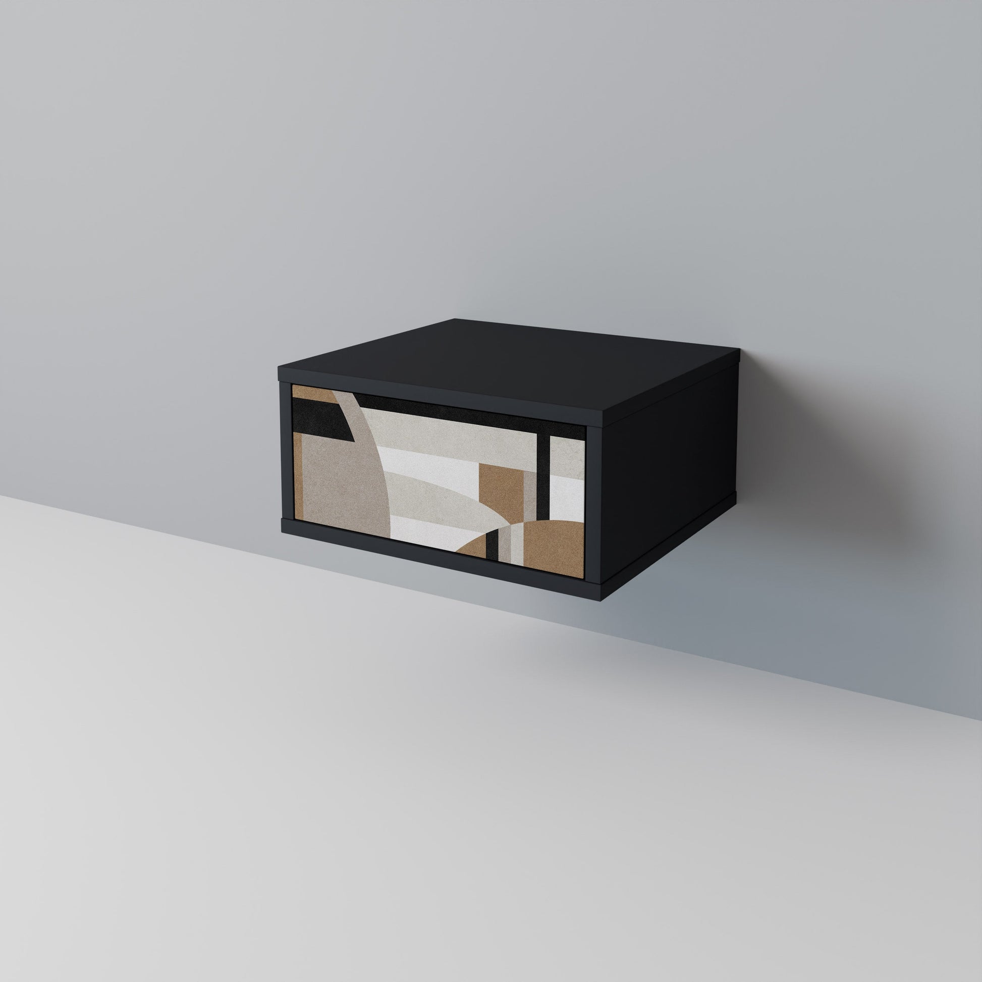 Table de chevet DELICATE MEMENTO en finition noire