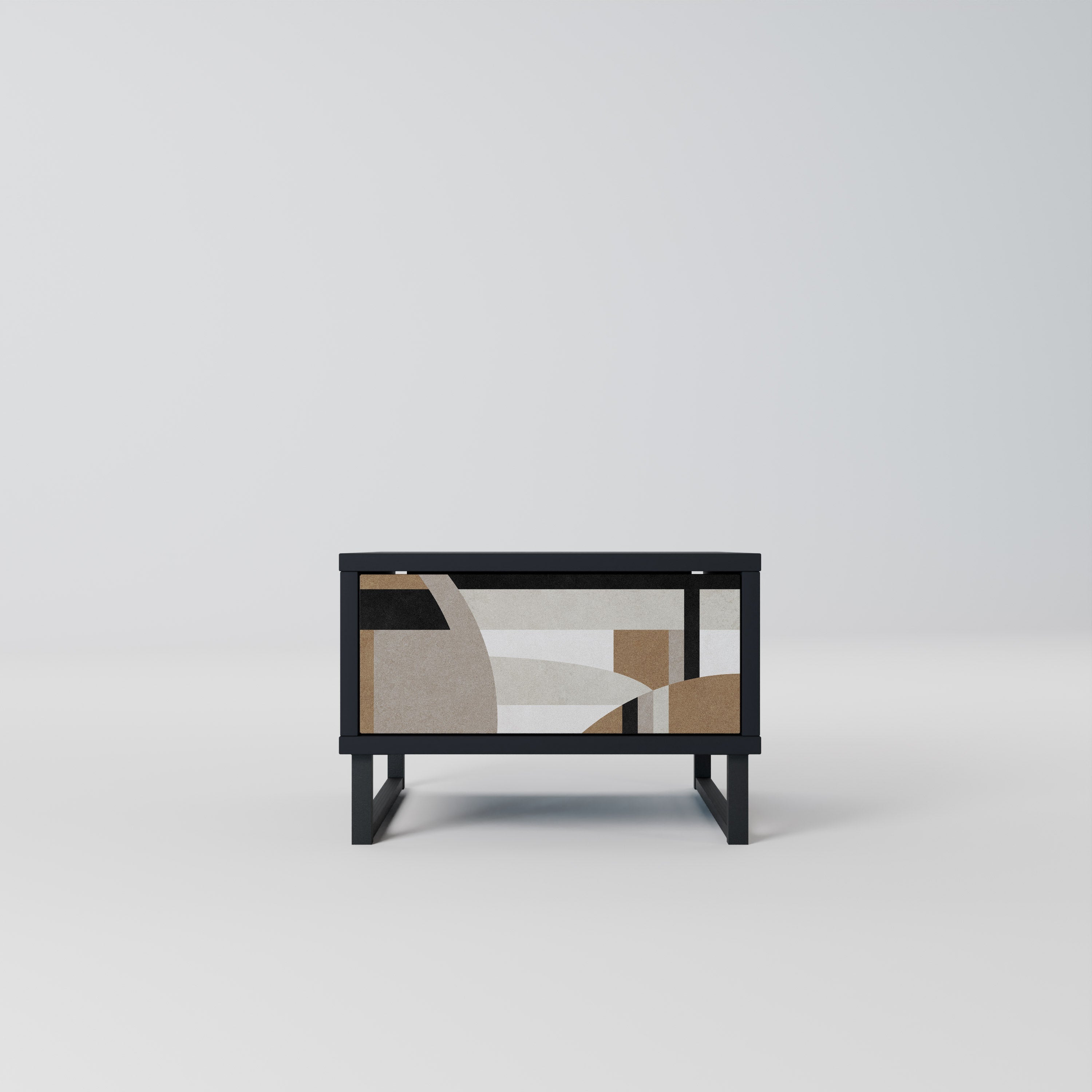 Table de chevet DELICATE MEMENTO en finition noire