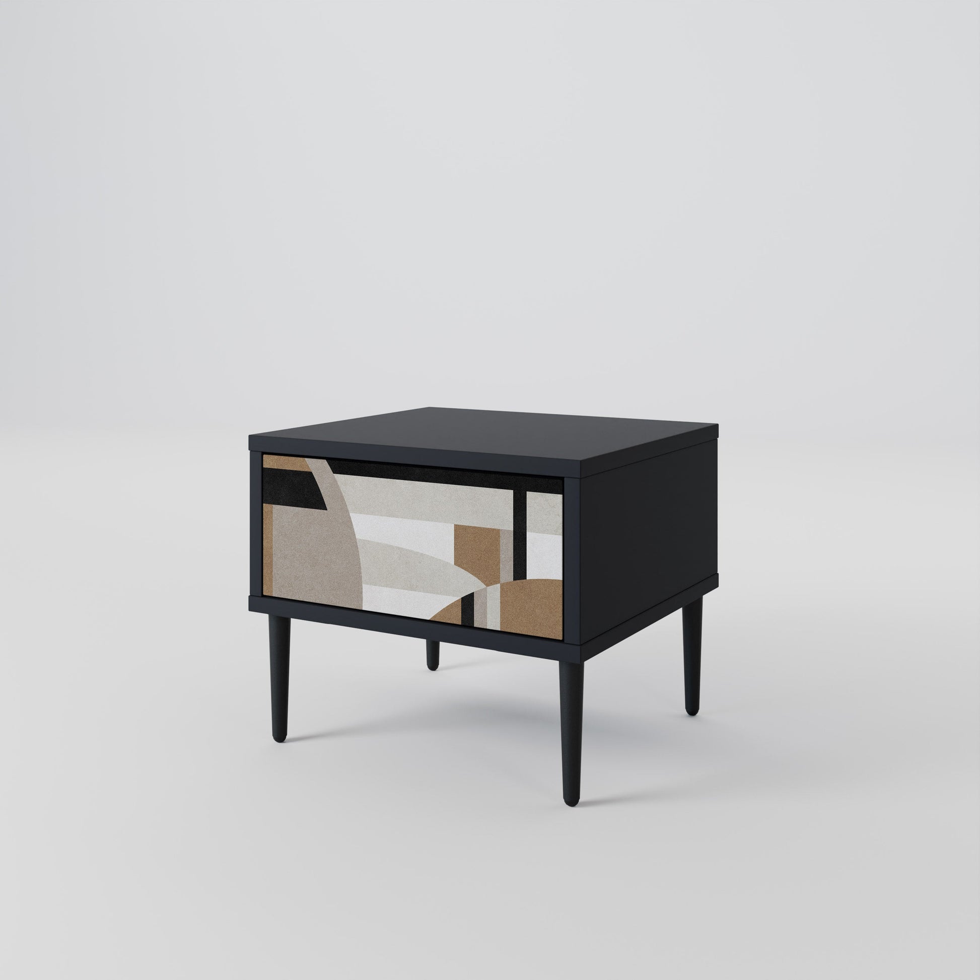 Table de chevet DELICATE MEMENTO en finition noire