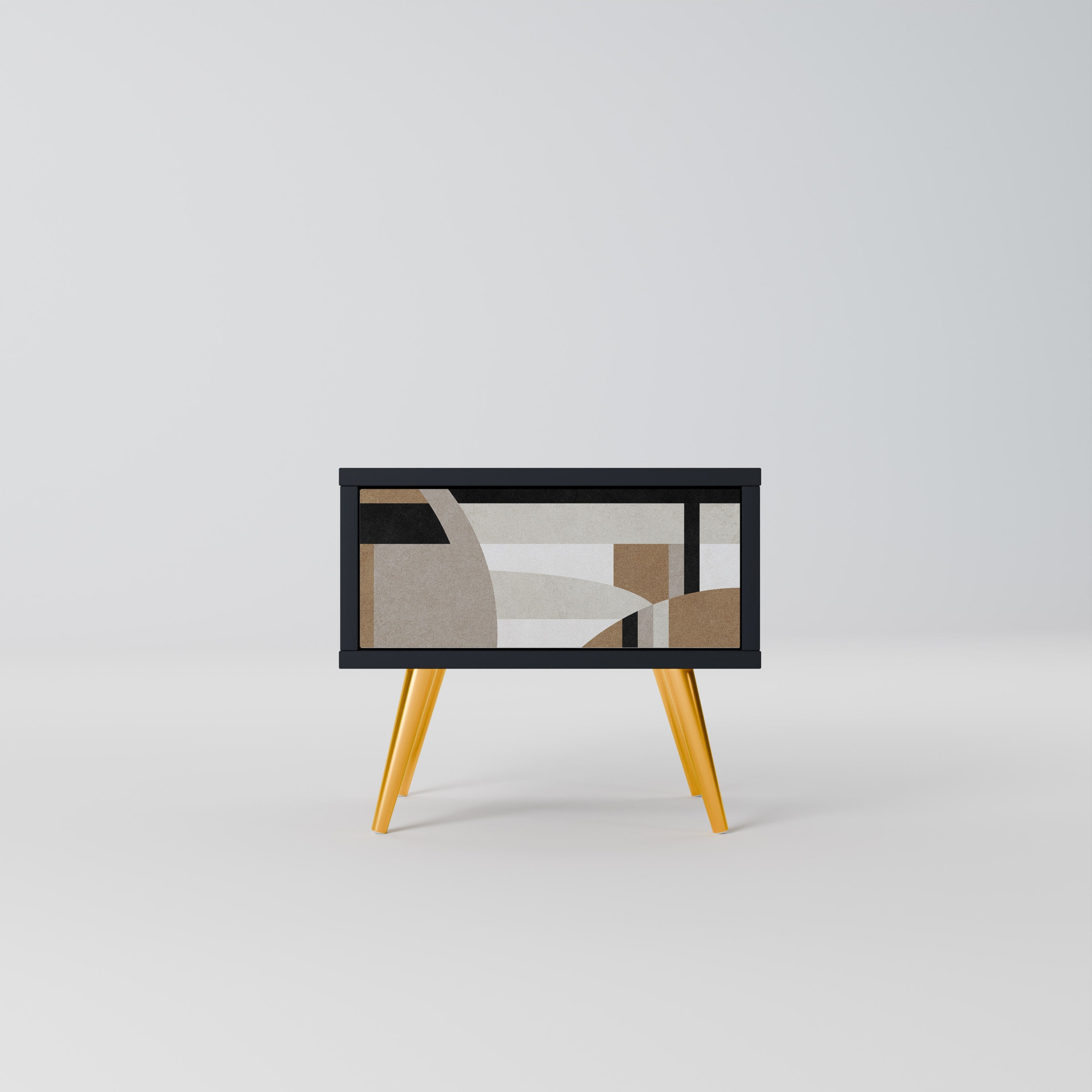 Table de chevet DELICATE MEMENTO en finition noire