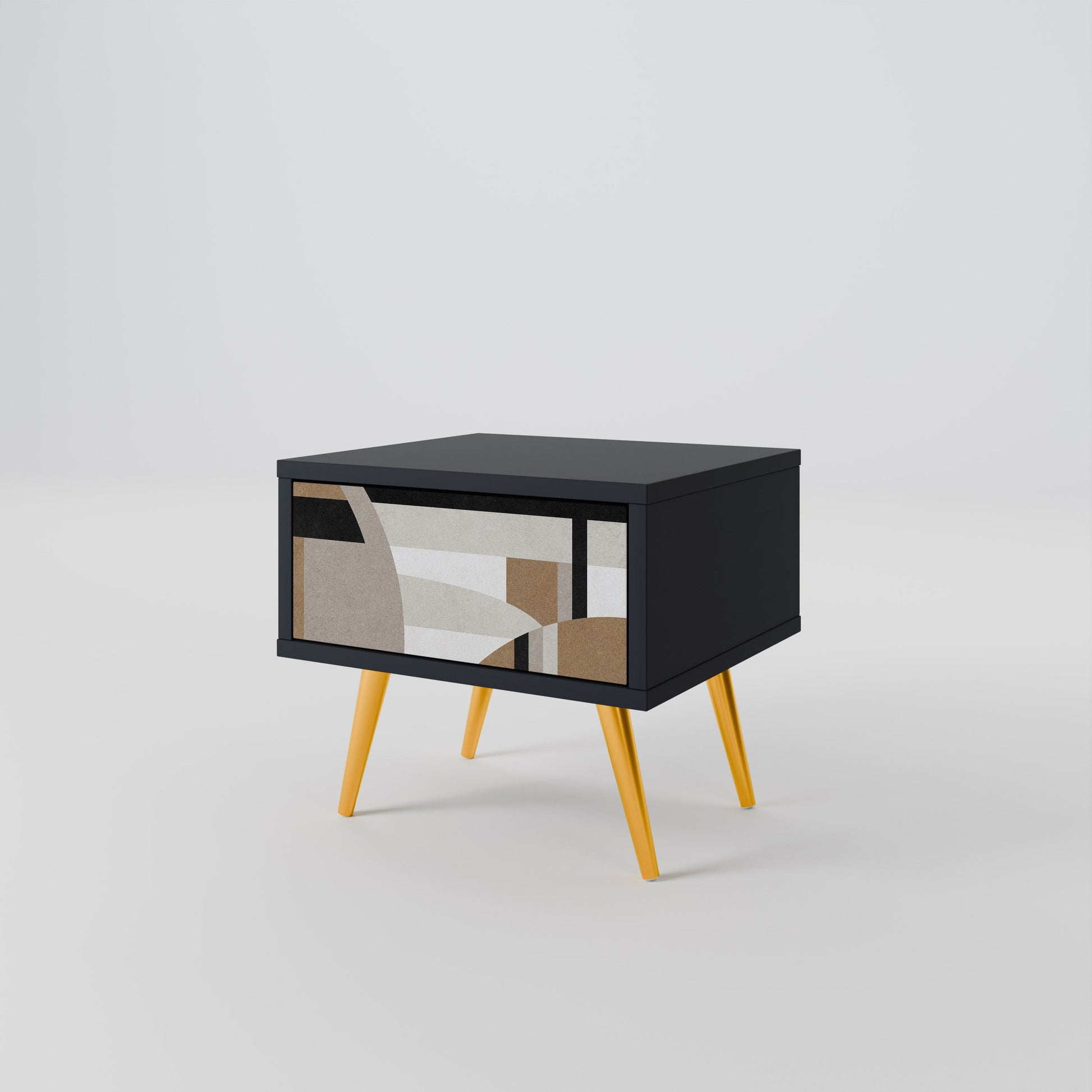 Table de chevet DELICATE MEMENTO en finition noire