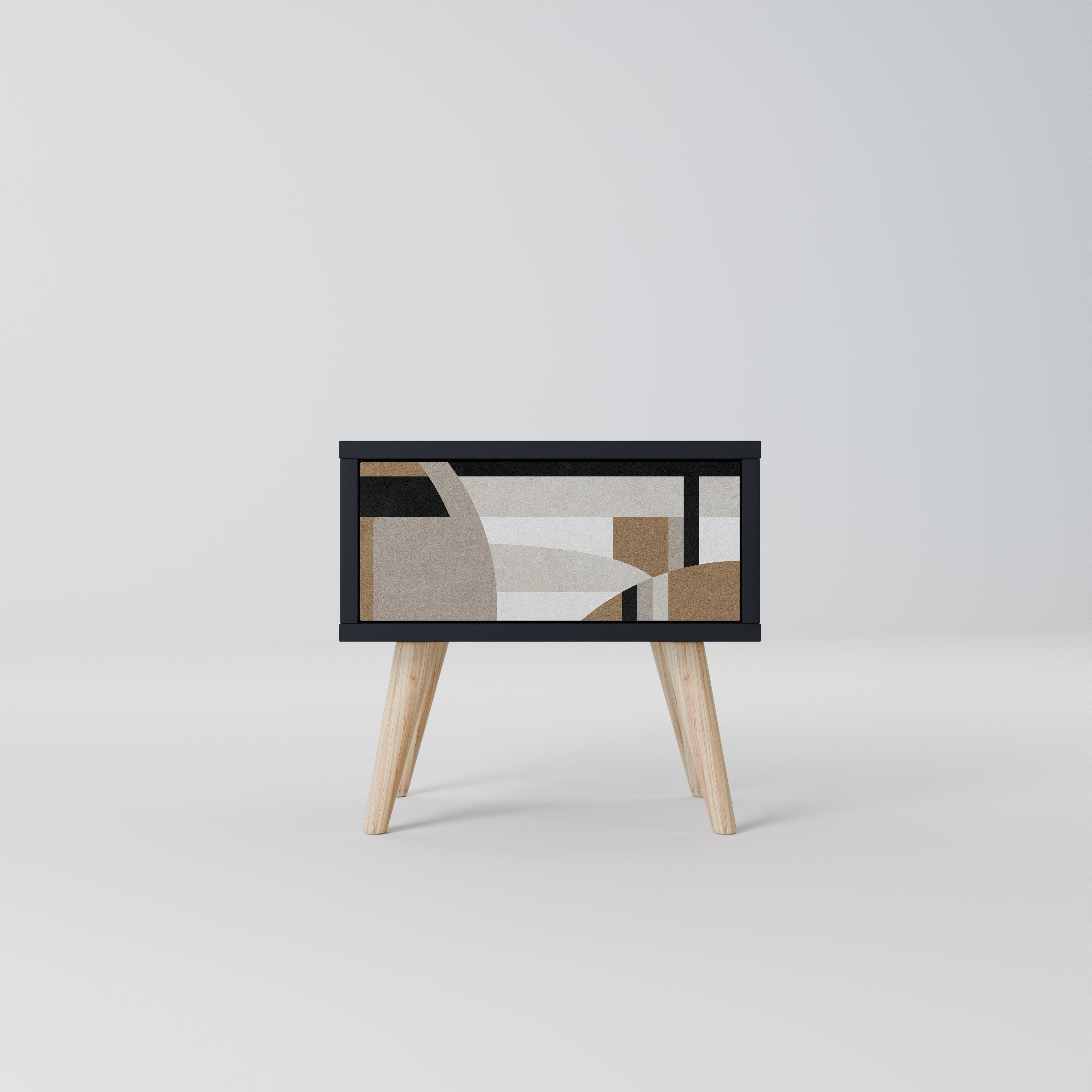 Table de chevet DELICATE MEMENTO en finition noire