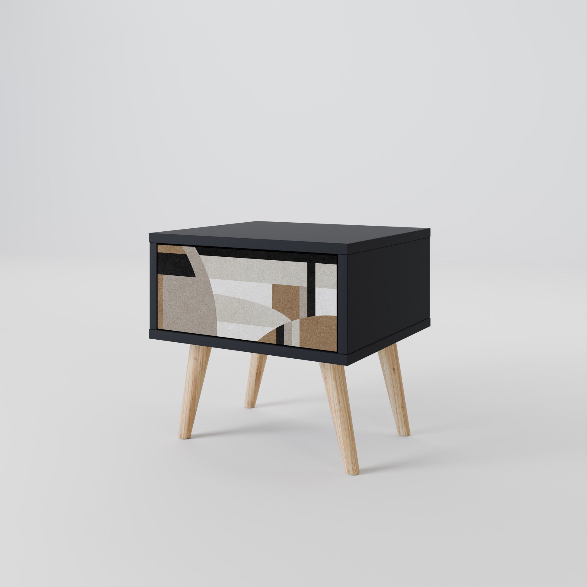 Table de chevet DELICATE MEMENTO en finition noire