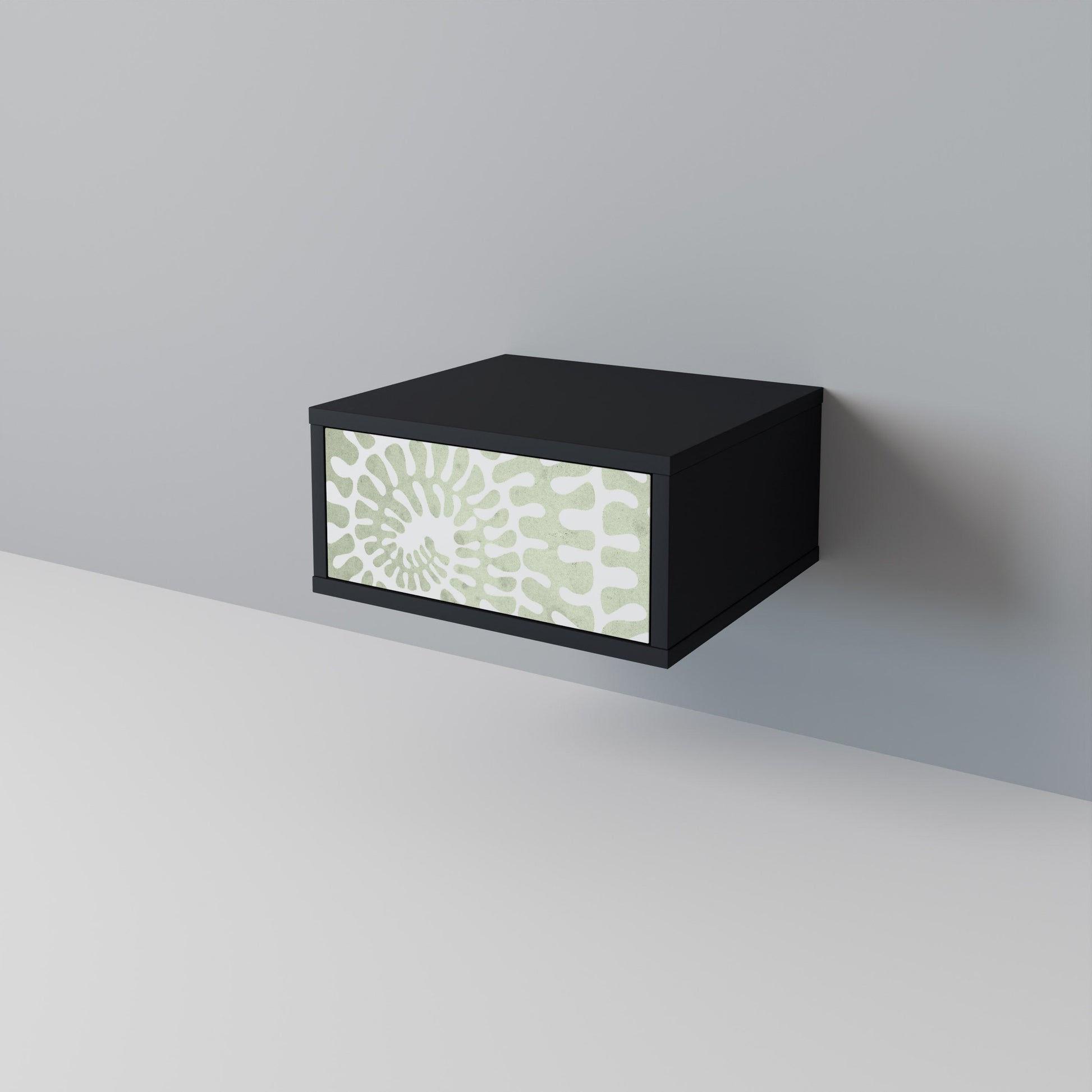 Table de chevet HELIX DANCE en finition noire