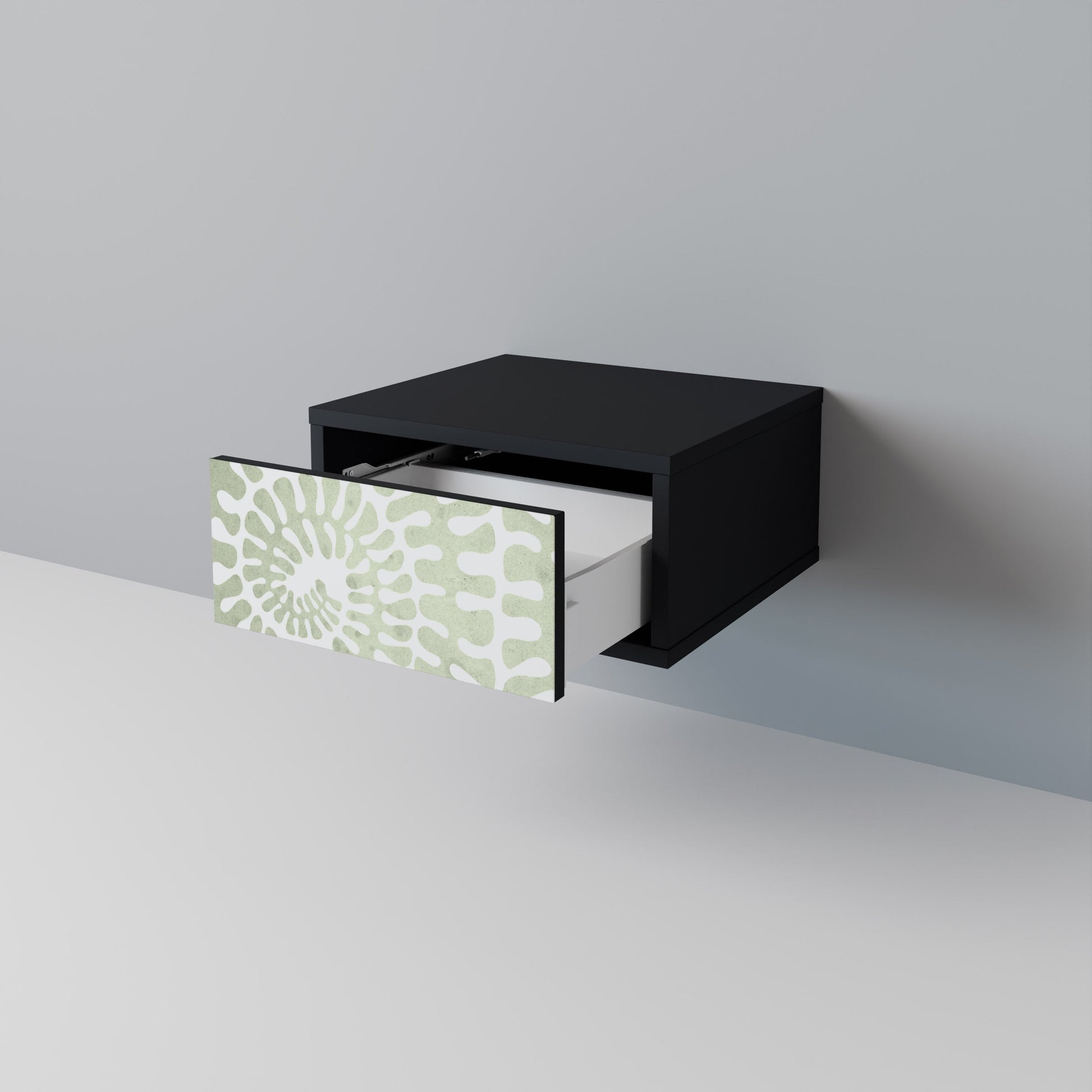 Table de chevet HELIX DANCE en finition noire