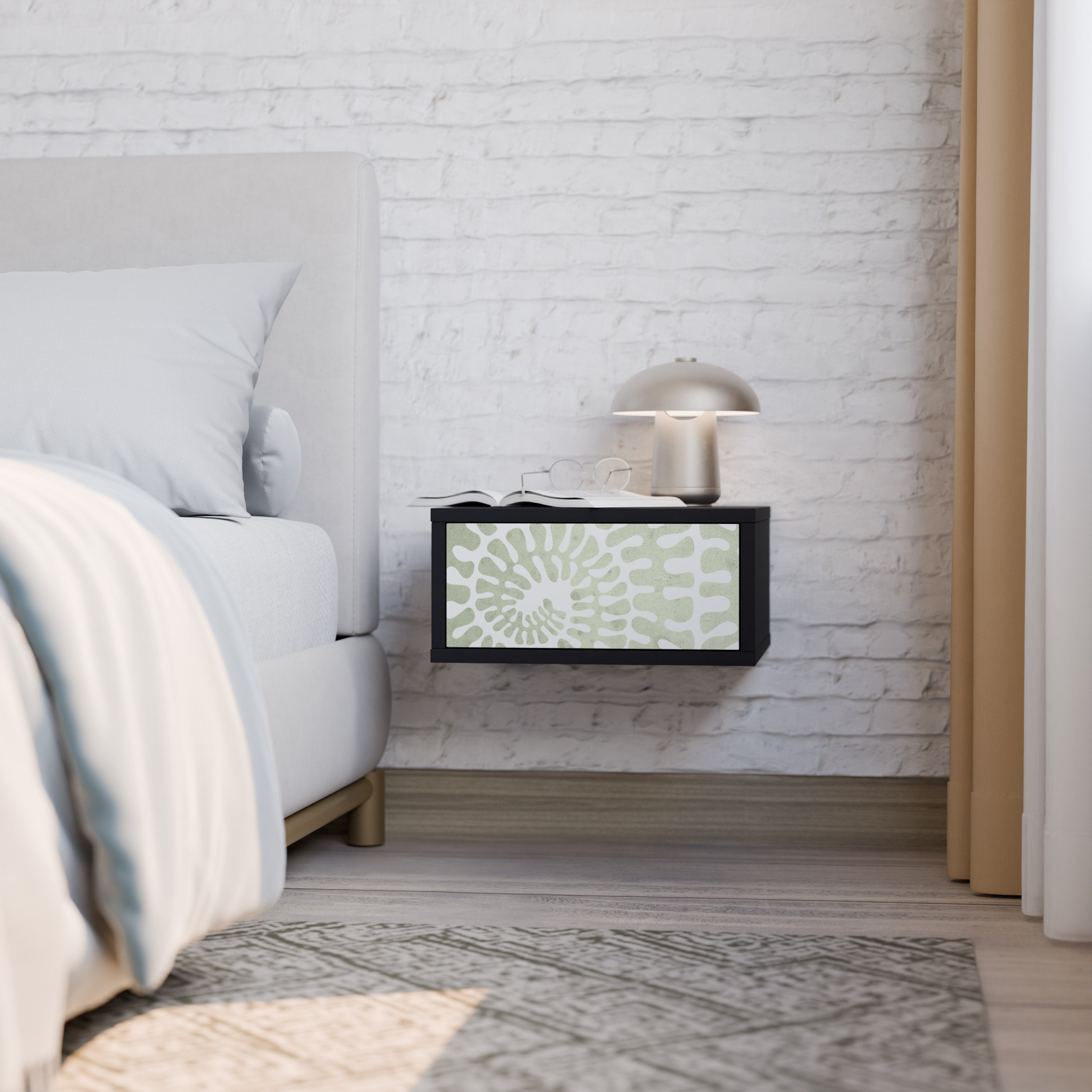 HELIX DANCE Nightstand in Black Finish