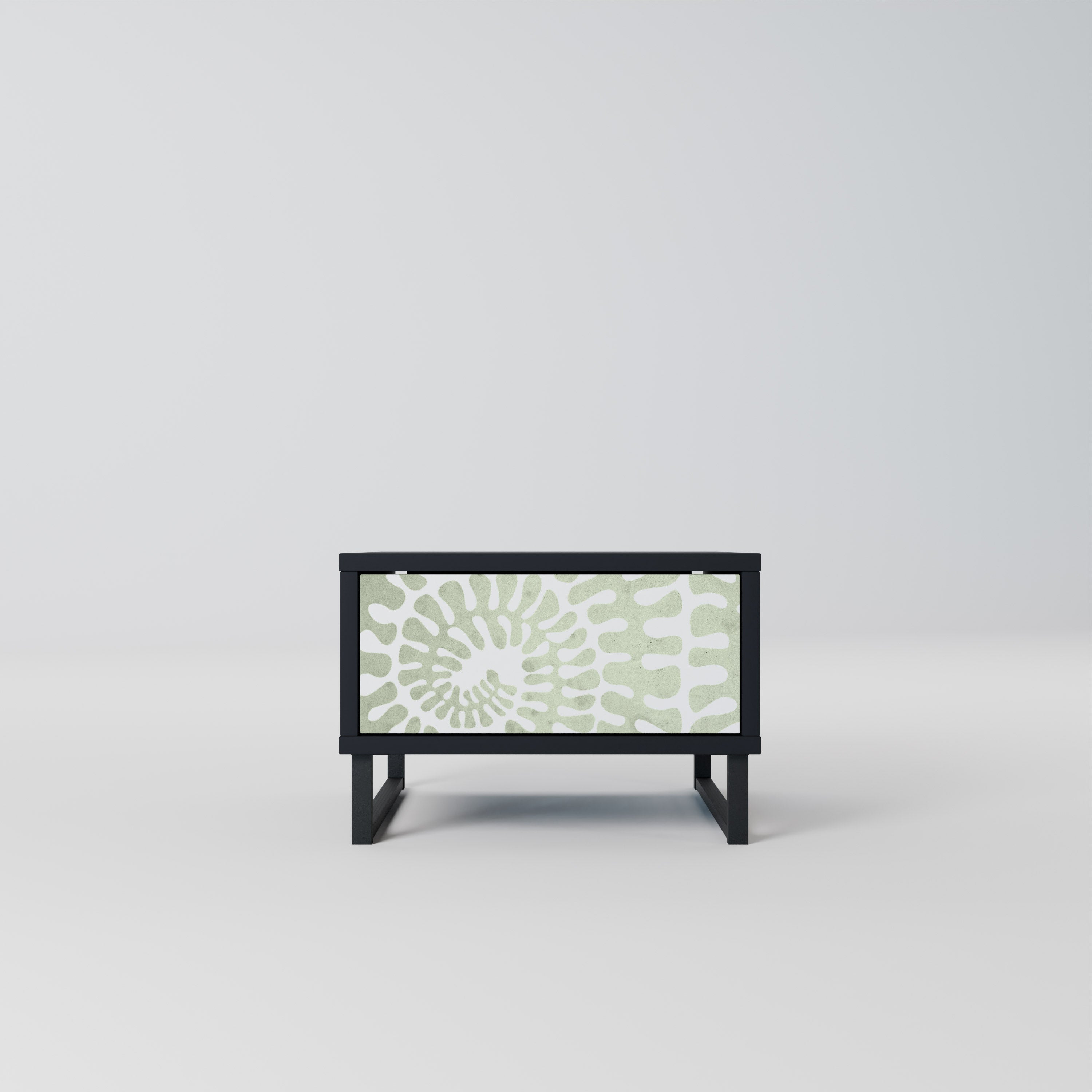 Table de chevet HELIX DANCE en finition noire