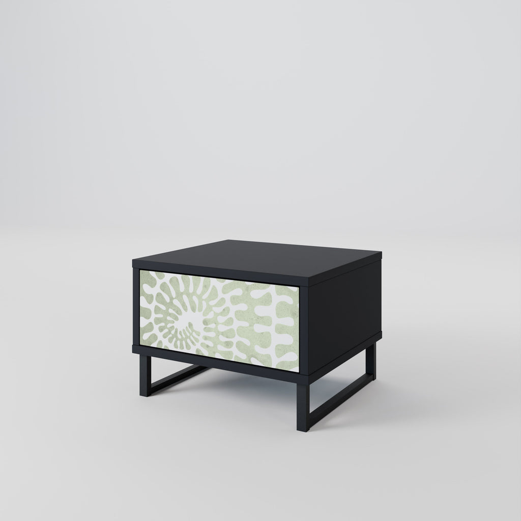 Table de chevet HELIX DANCE en finition noire
