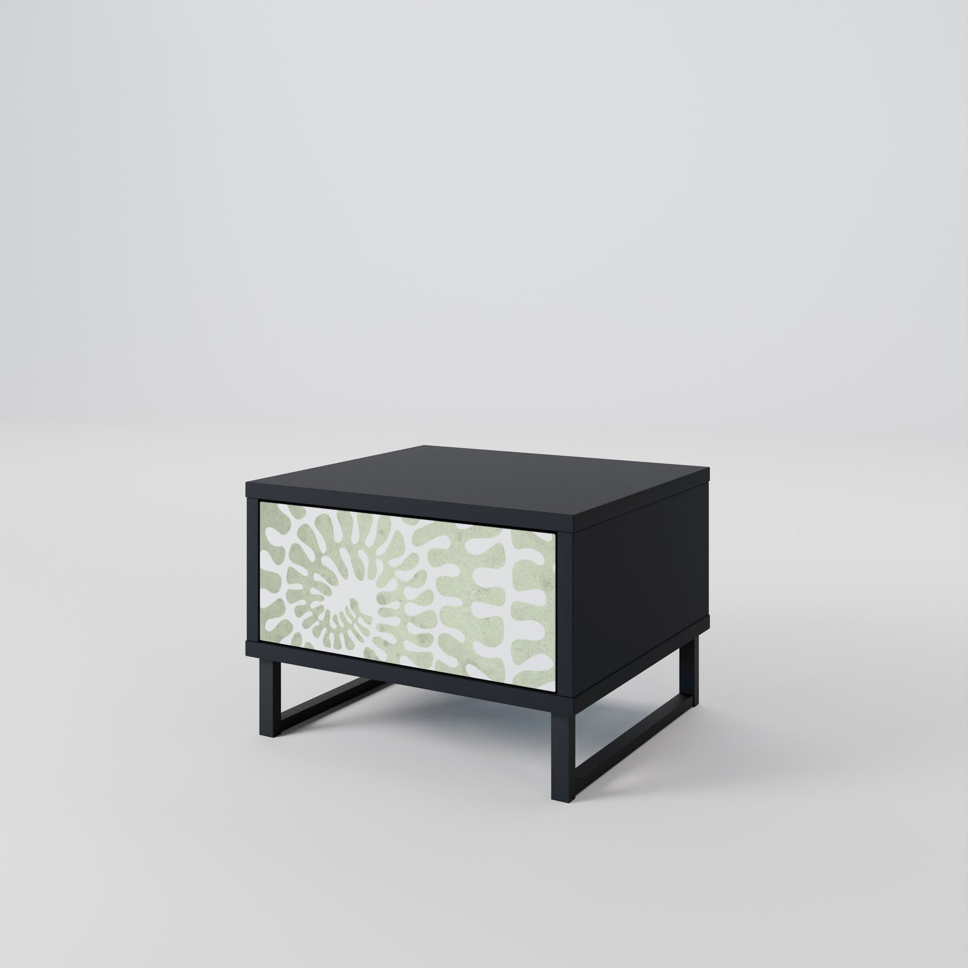 Table de chevet HELIX DANCE en finition noire