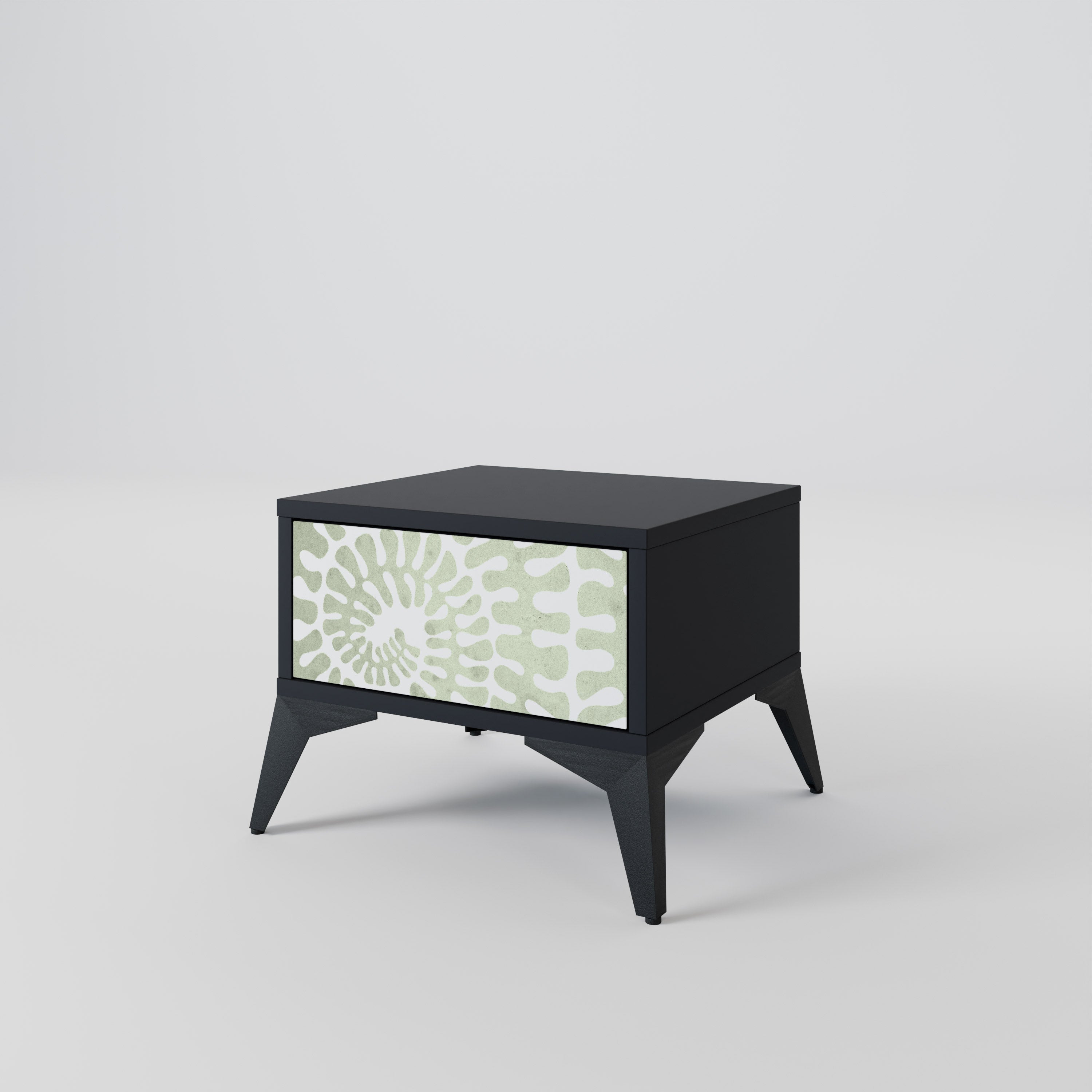 HELIX DANCE Nightstand in Black Finish