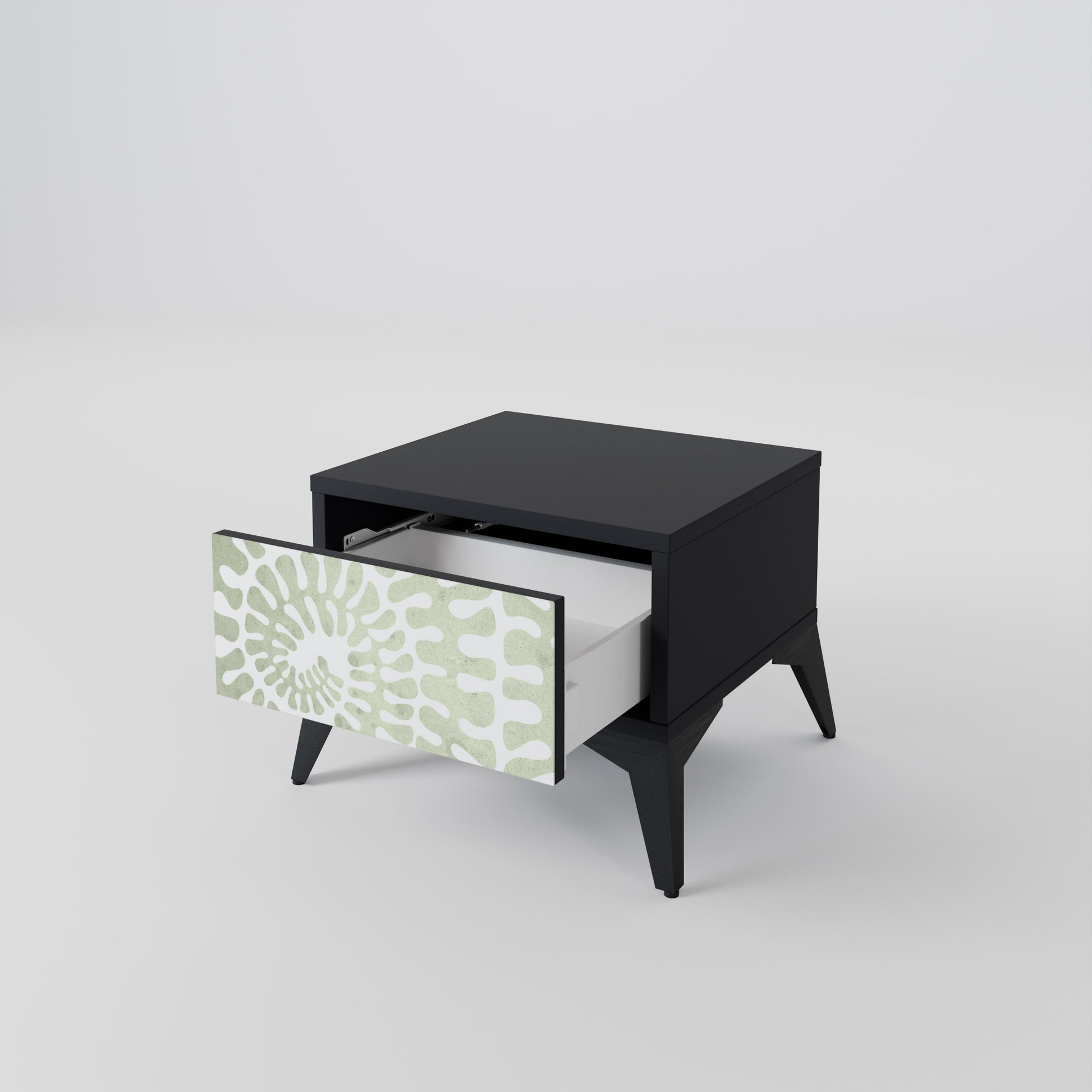 Table de chevet HELIX DANCE en finition noire