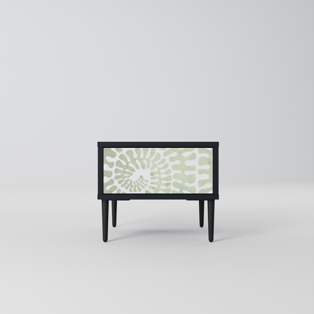 Table de chevet HELIX DANCE en finition noire