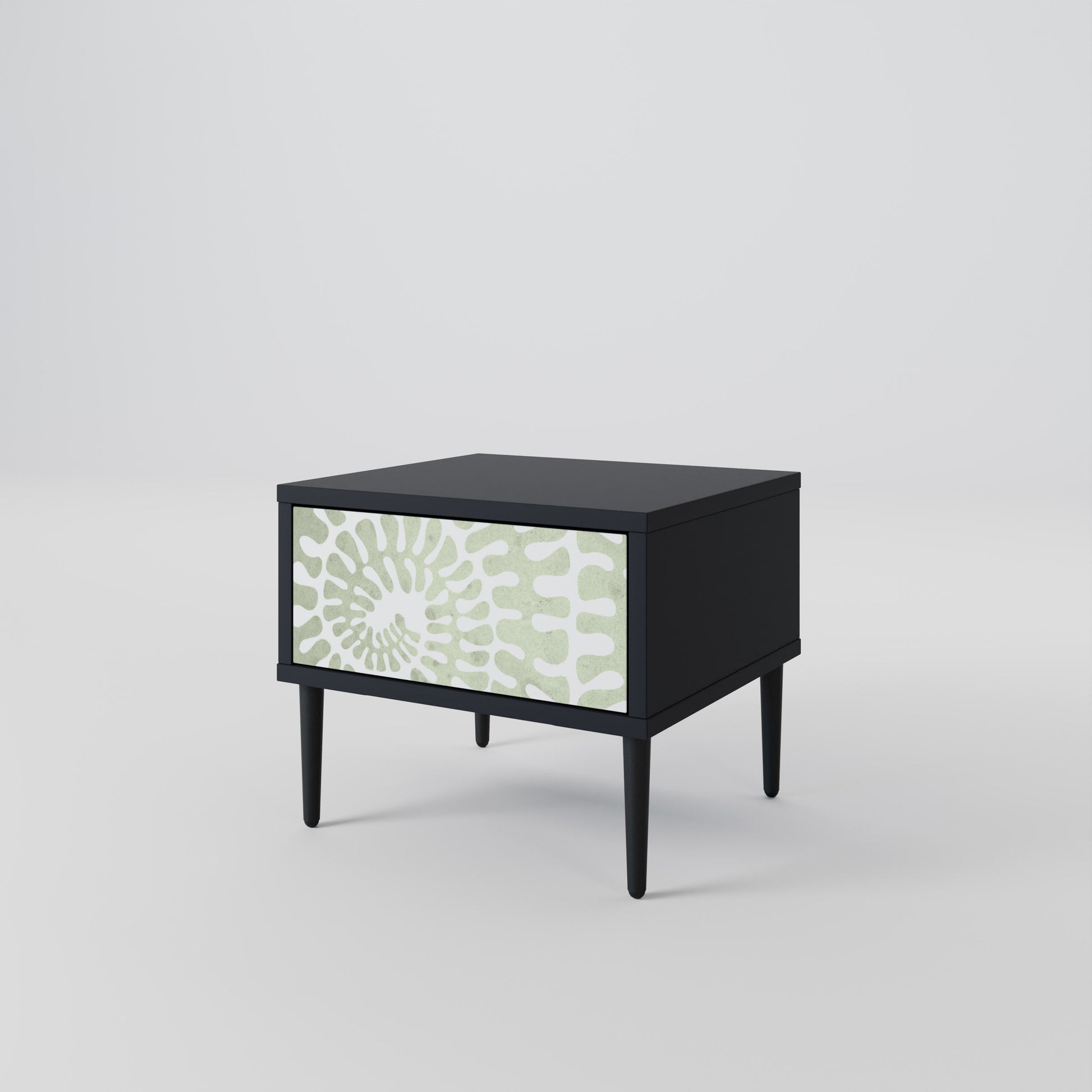 Table de chevet HELIX DANCE en finition noire