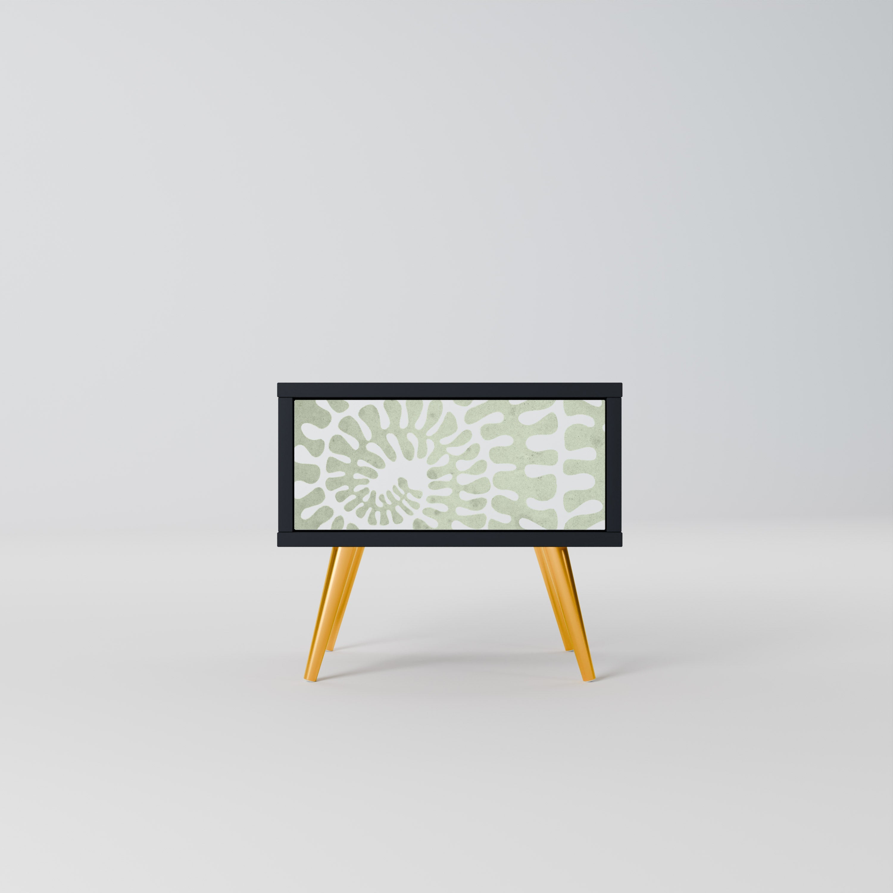 Table de chevet HELIX DANCE en finition noire