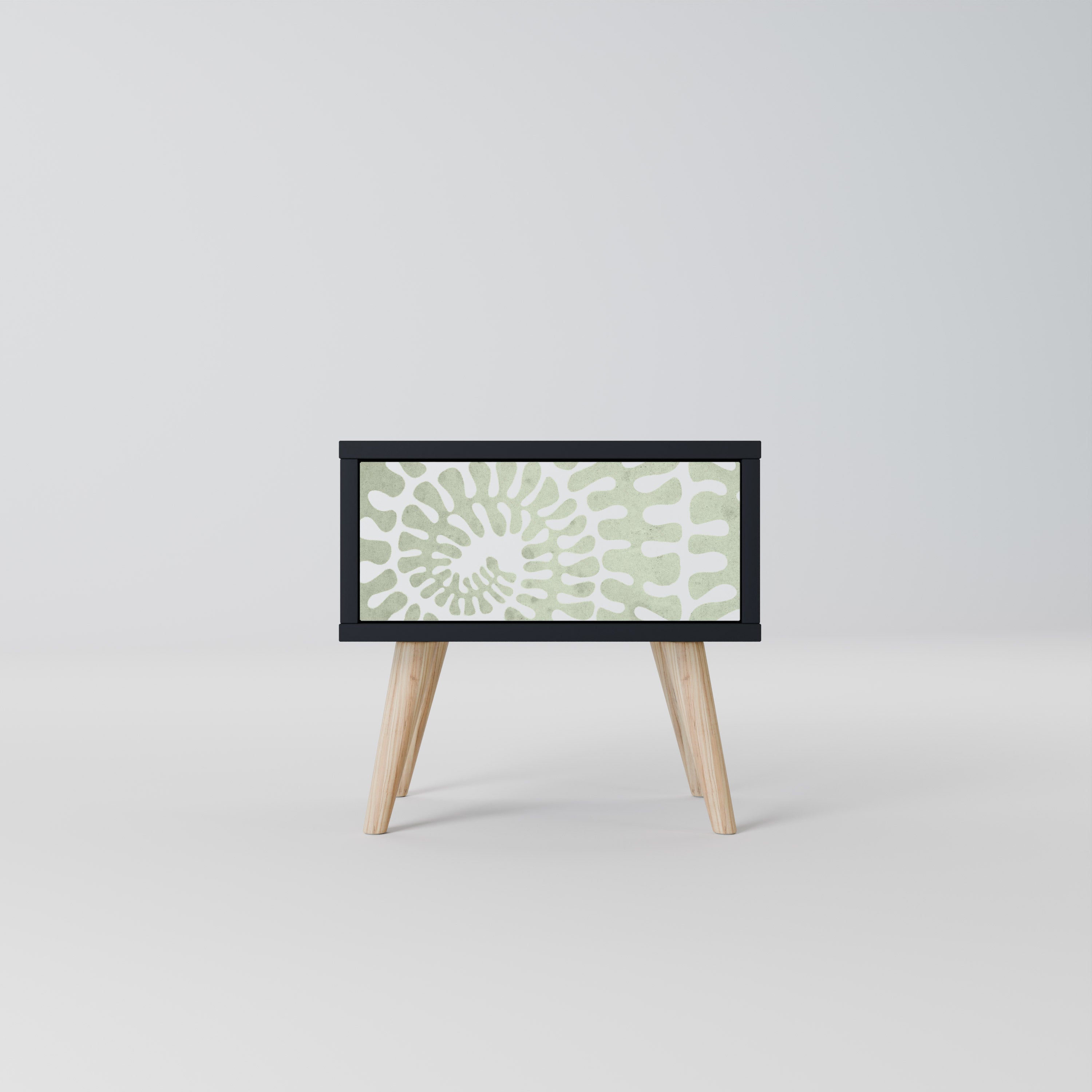 Table de chevet HELIX DANCE en finition noire