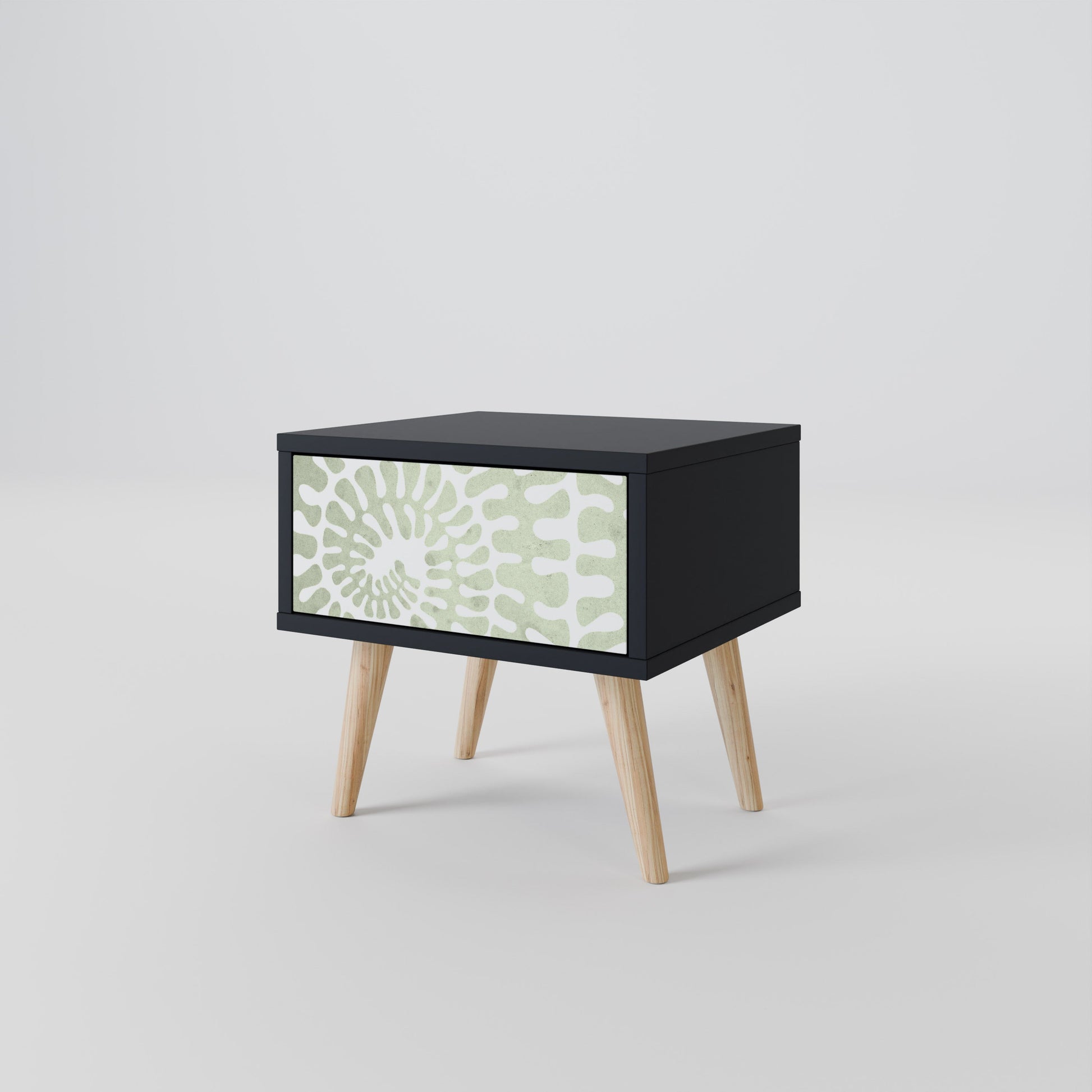 Table de chevet HELIX DANCE en finition noire