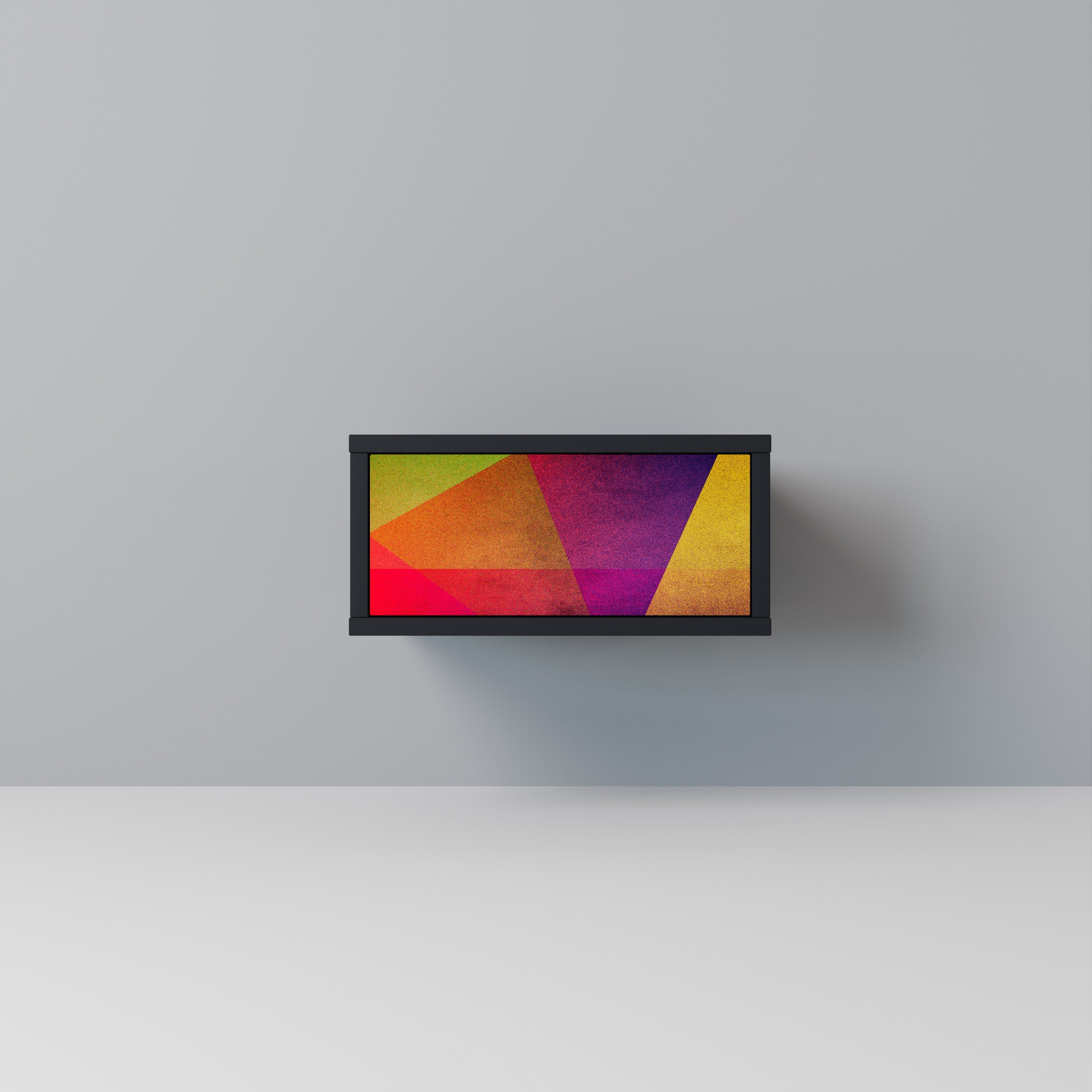 Table de chevet VIVID GEOMETRY en finition noire