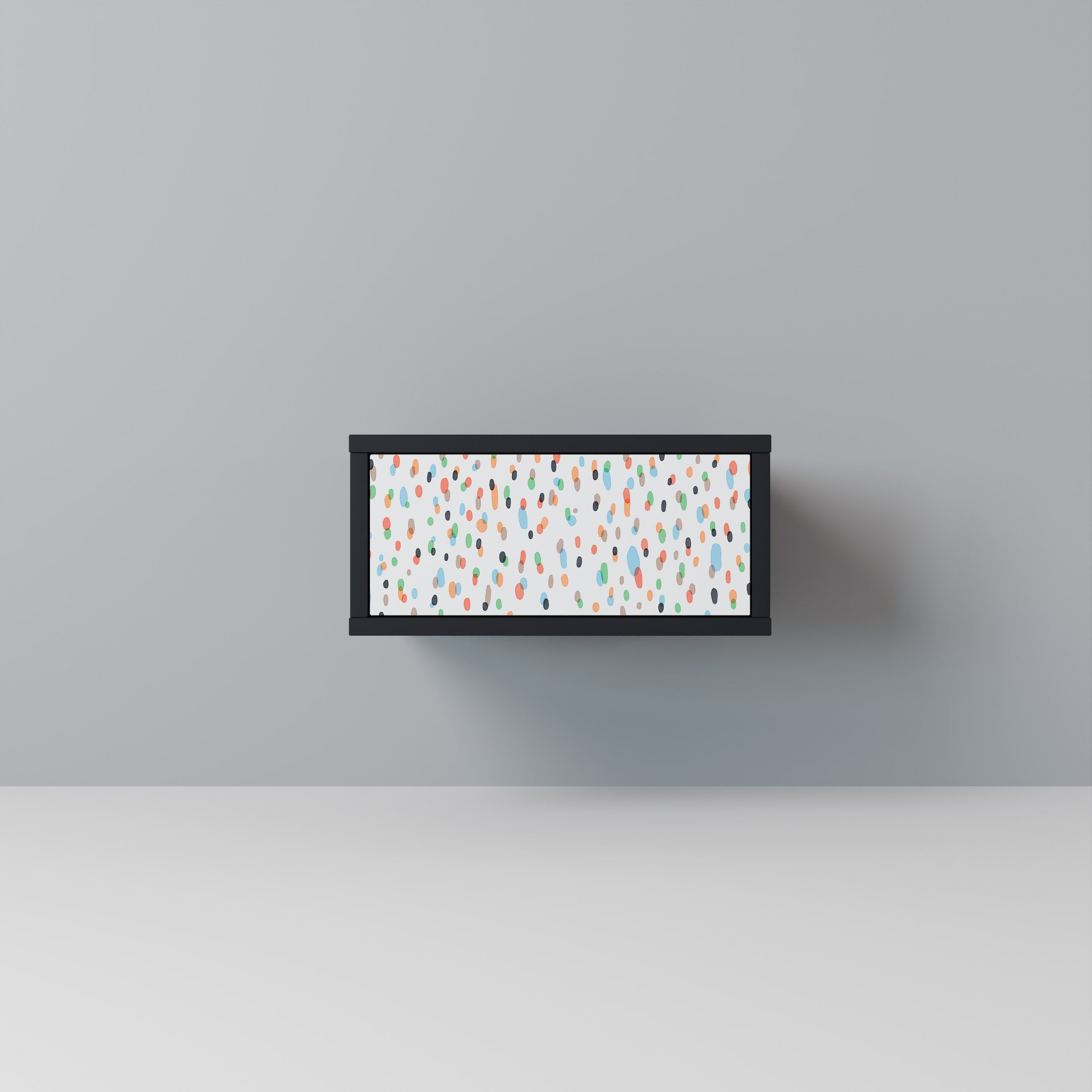 Table de chevet ENERGETIC SPOTS en finition noire