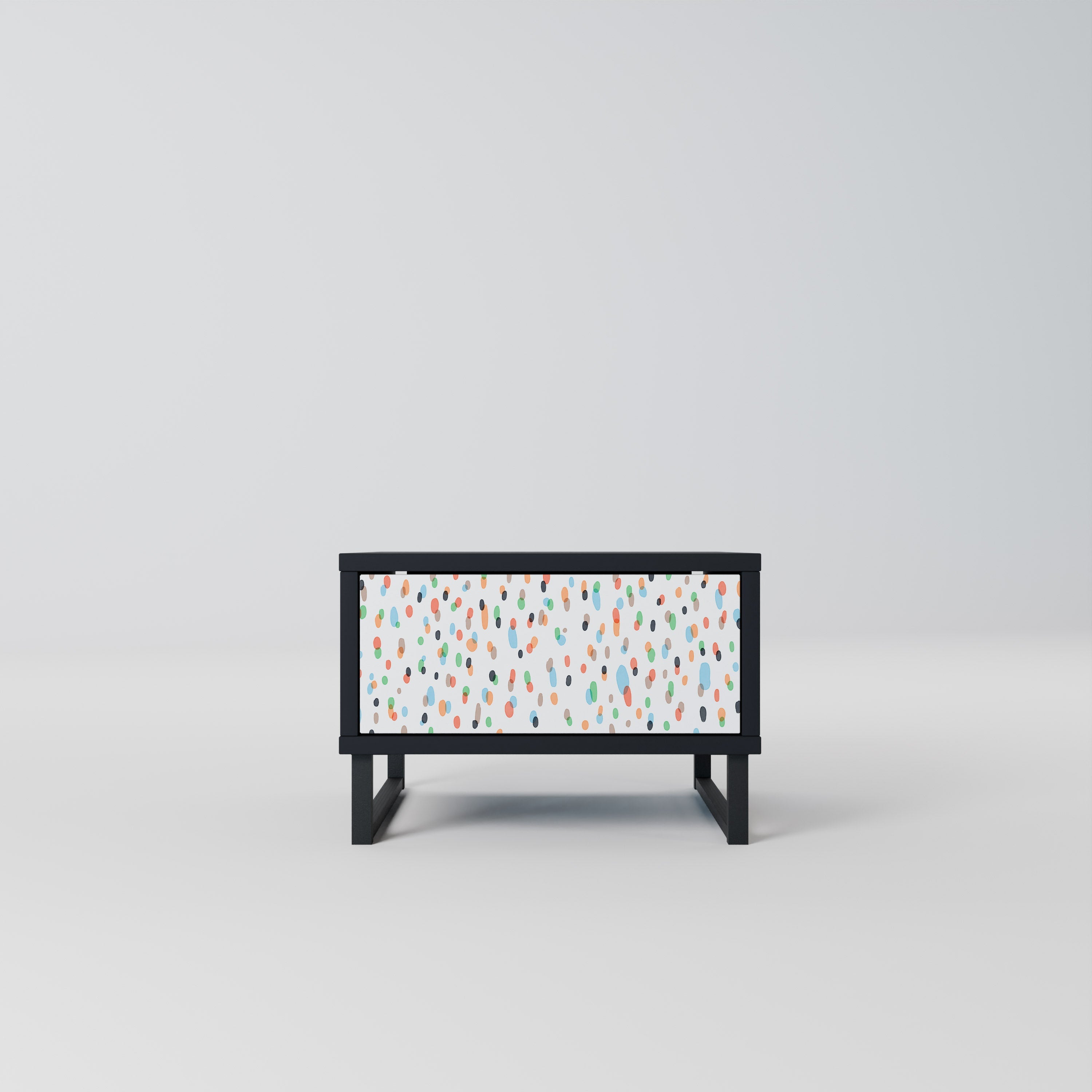 Table de chevet ENERGETIC SPOTS en finition noire