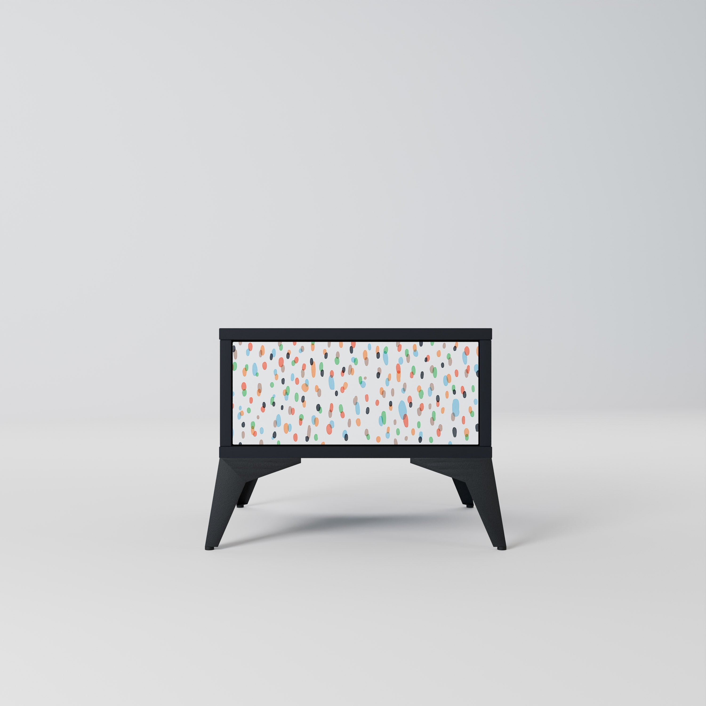 Table de chevet ENERGETIC SPOTS en finition noire