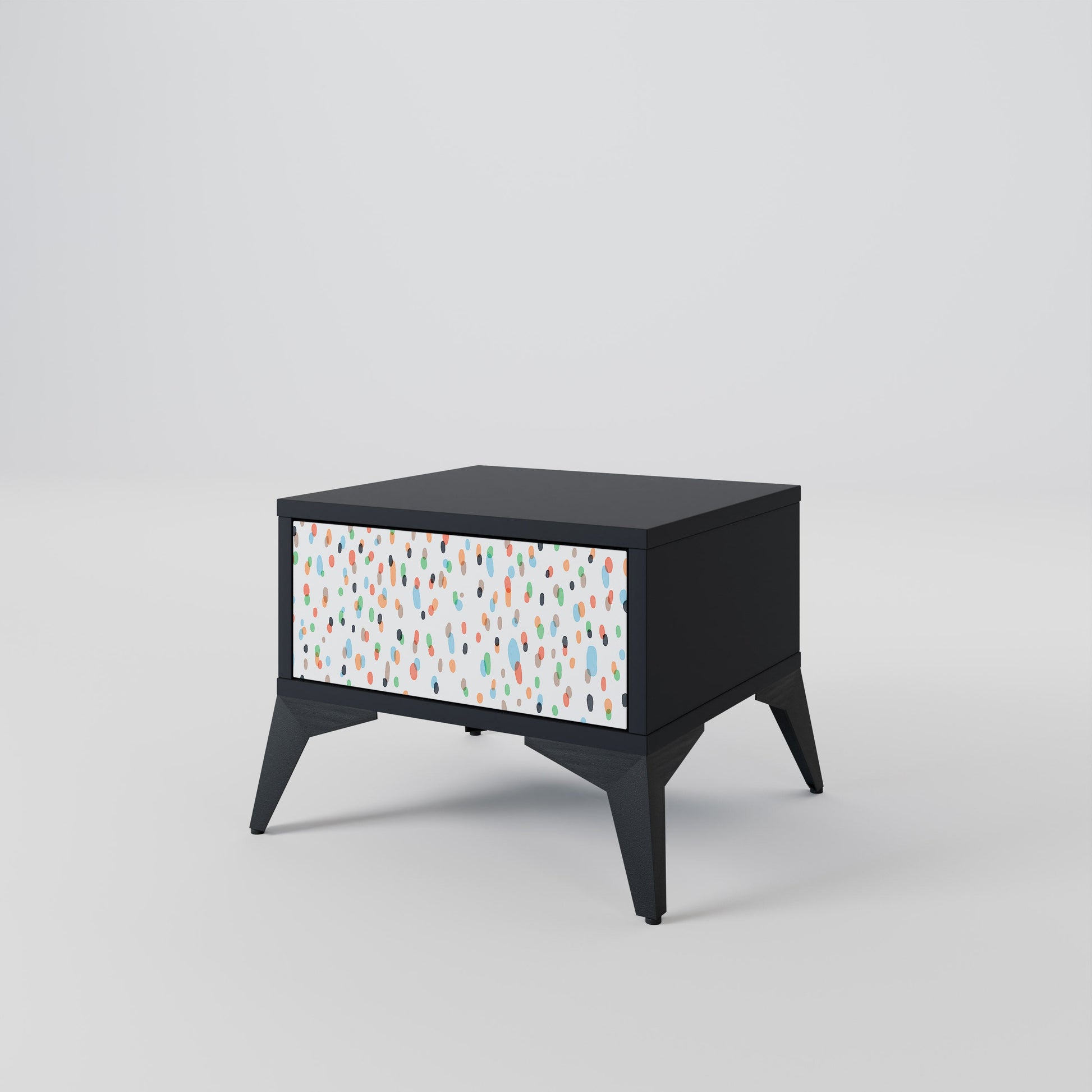 Table de chevet ENERGETIC SPOTS en finition noire