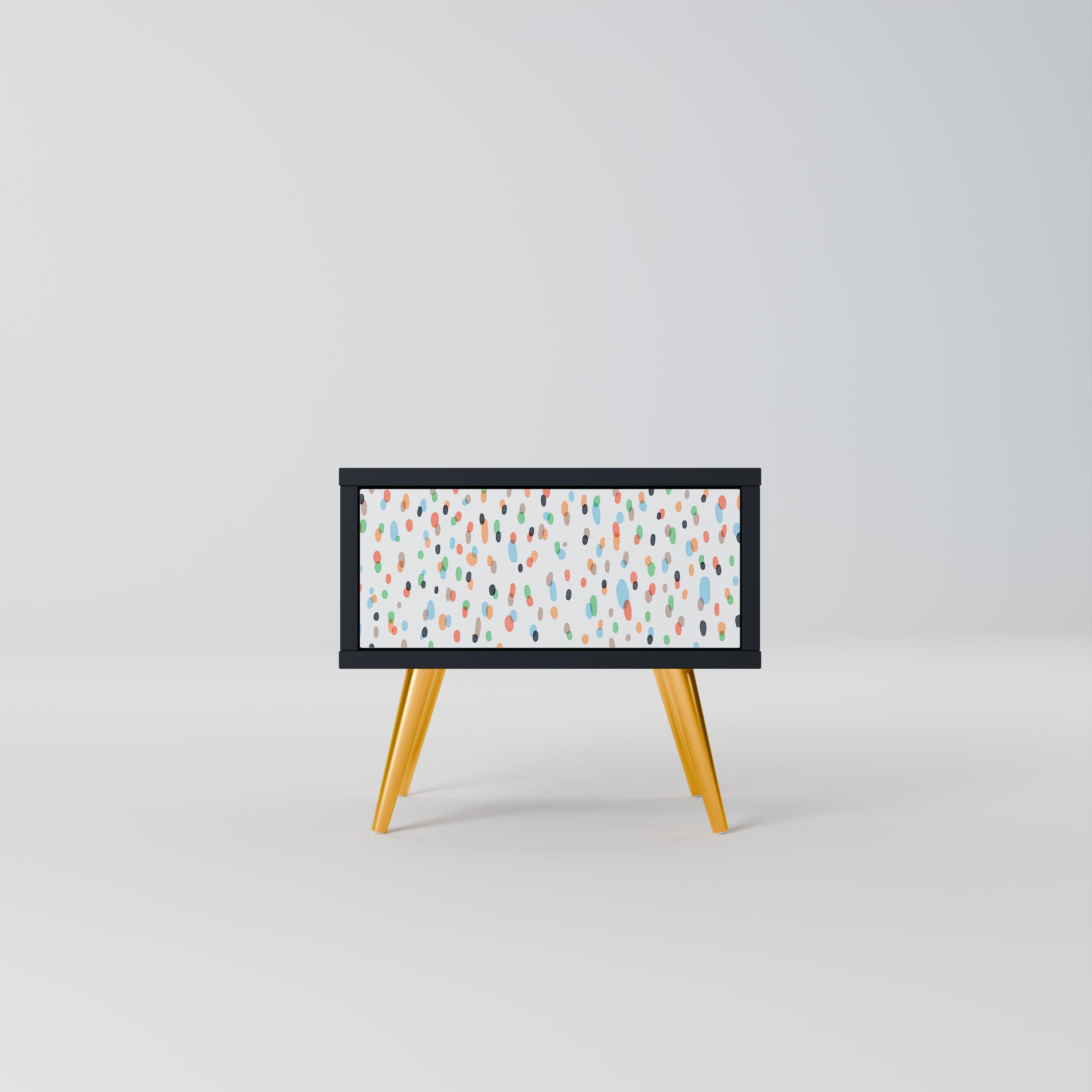 Table de chevet ENERGETIC SPOTS en finition noire