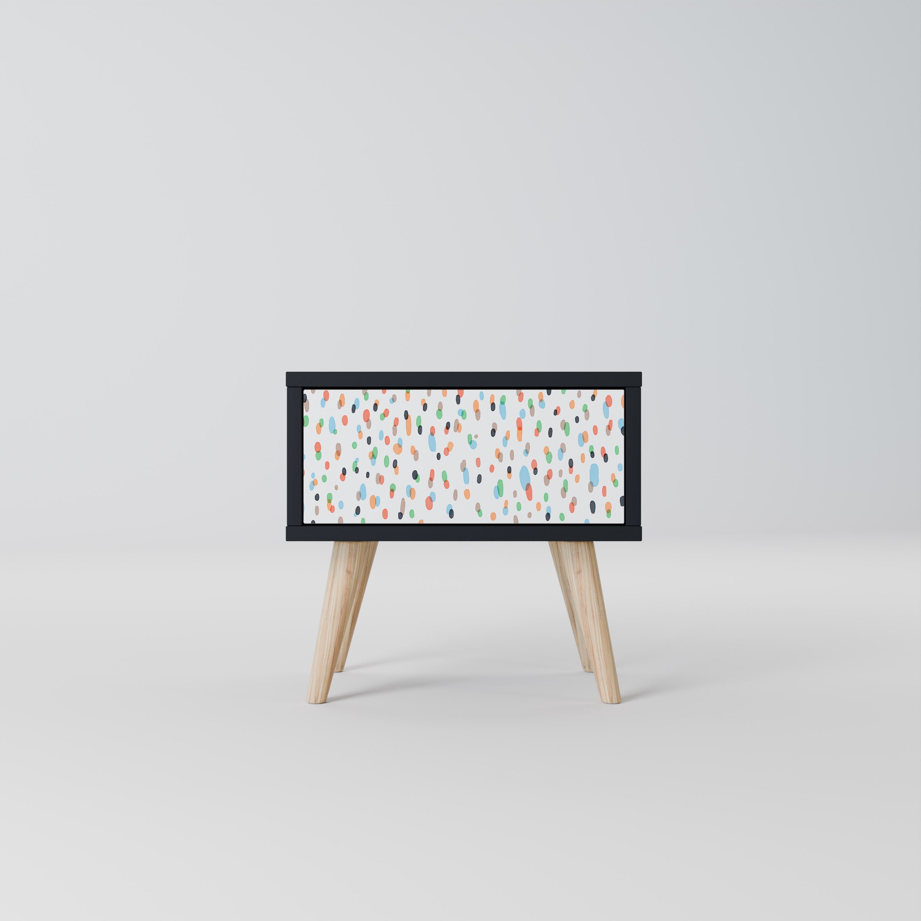 Table de chevet ENERGETIC SPOTS en finition noire