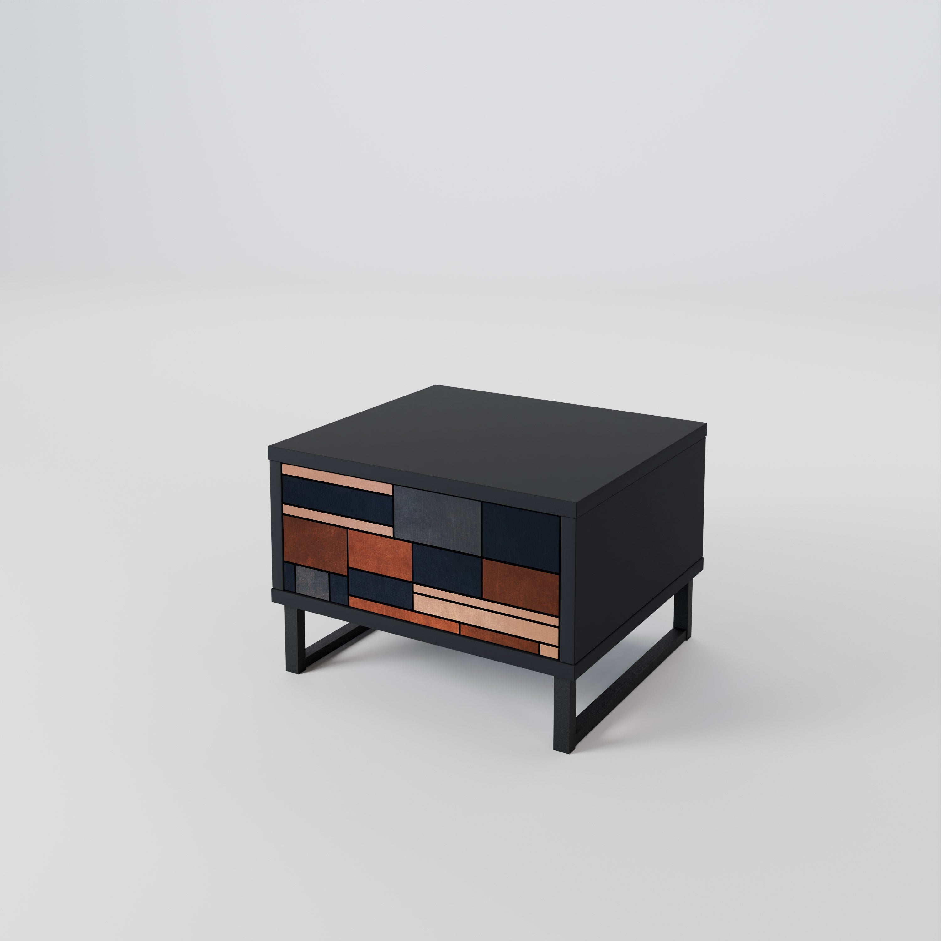 INTREPID FORMATION Nightstand in Black Finish