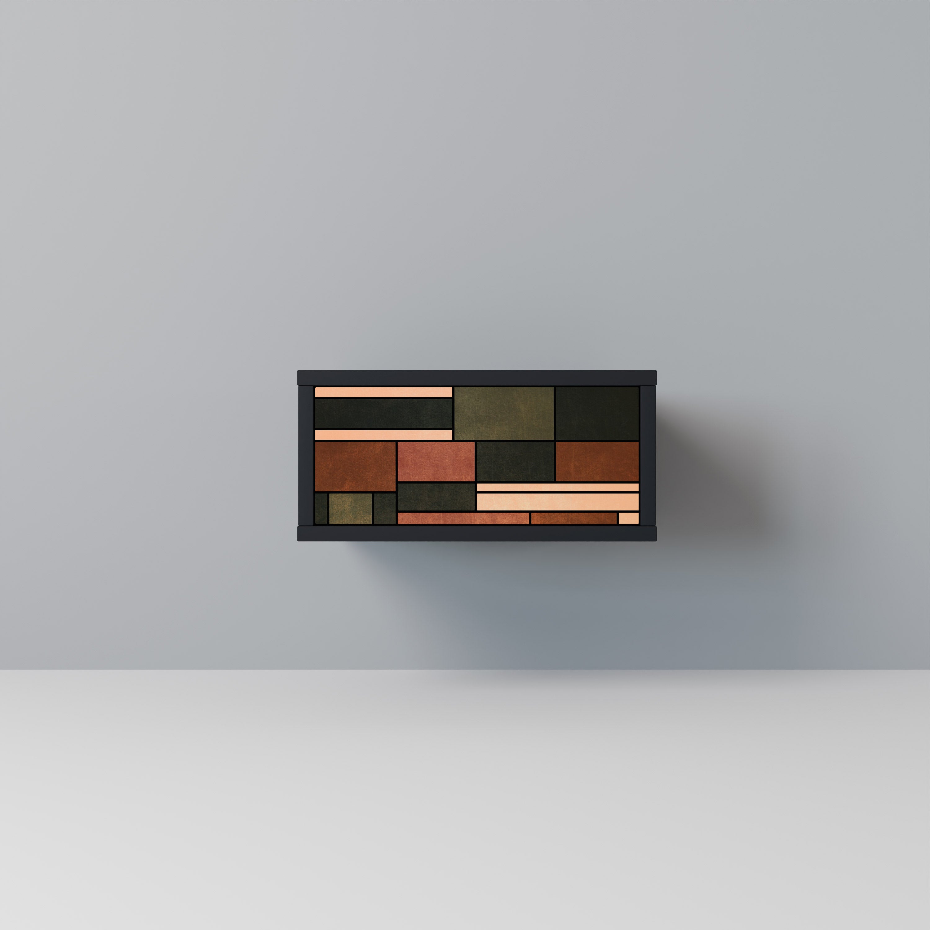 Table de chevet FIGURES OF NATURE en finition noire