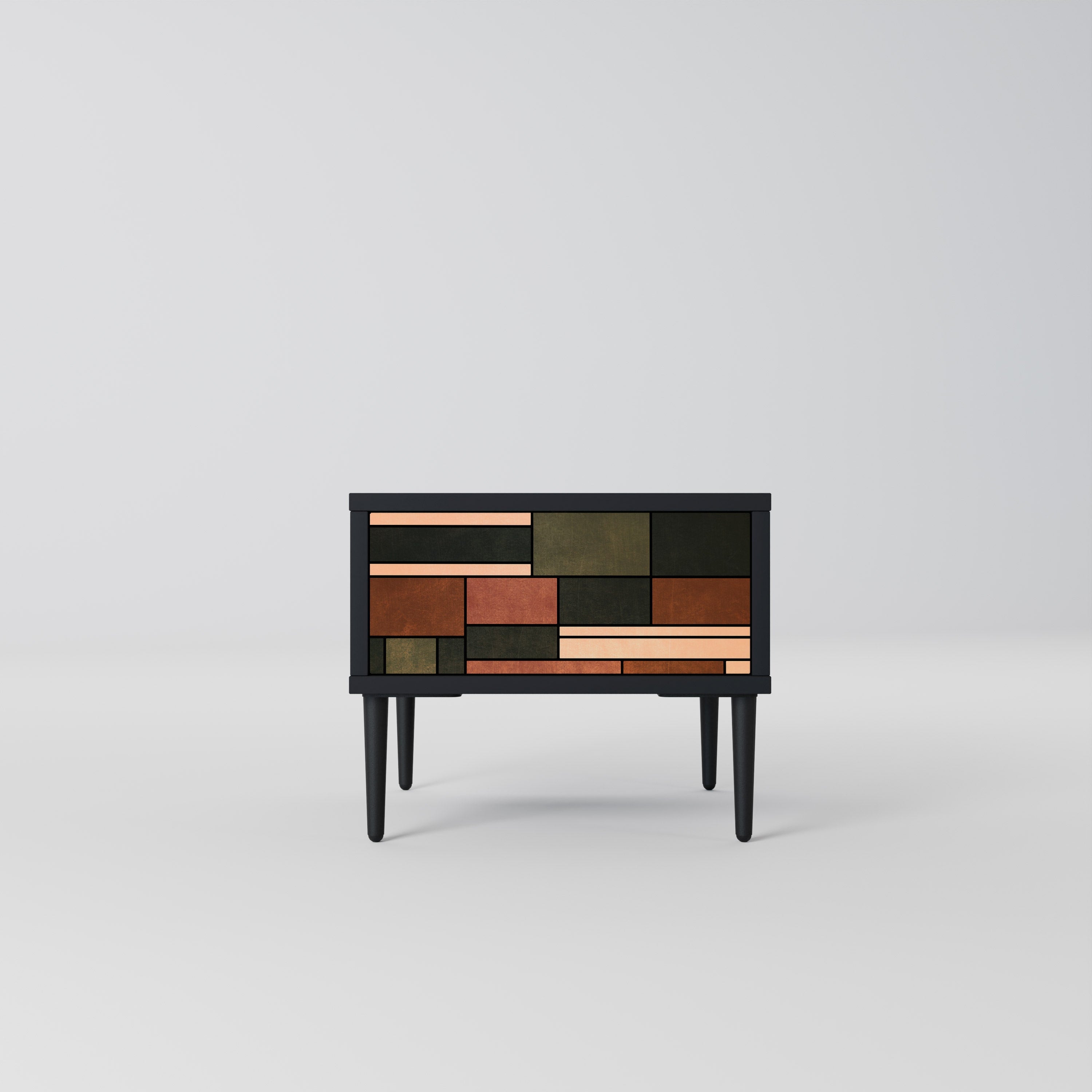 FIGURES OF NATURE Nightstand in Black Finish