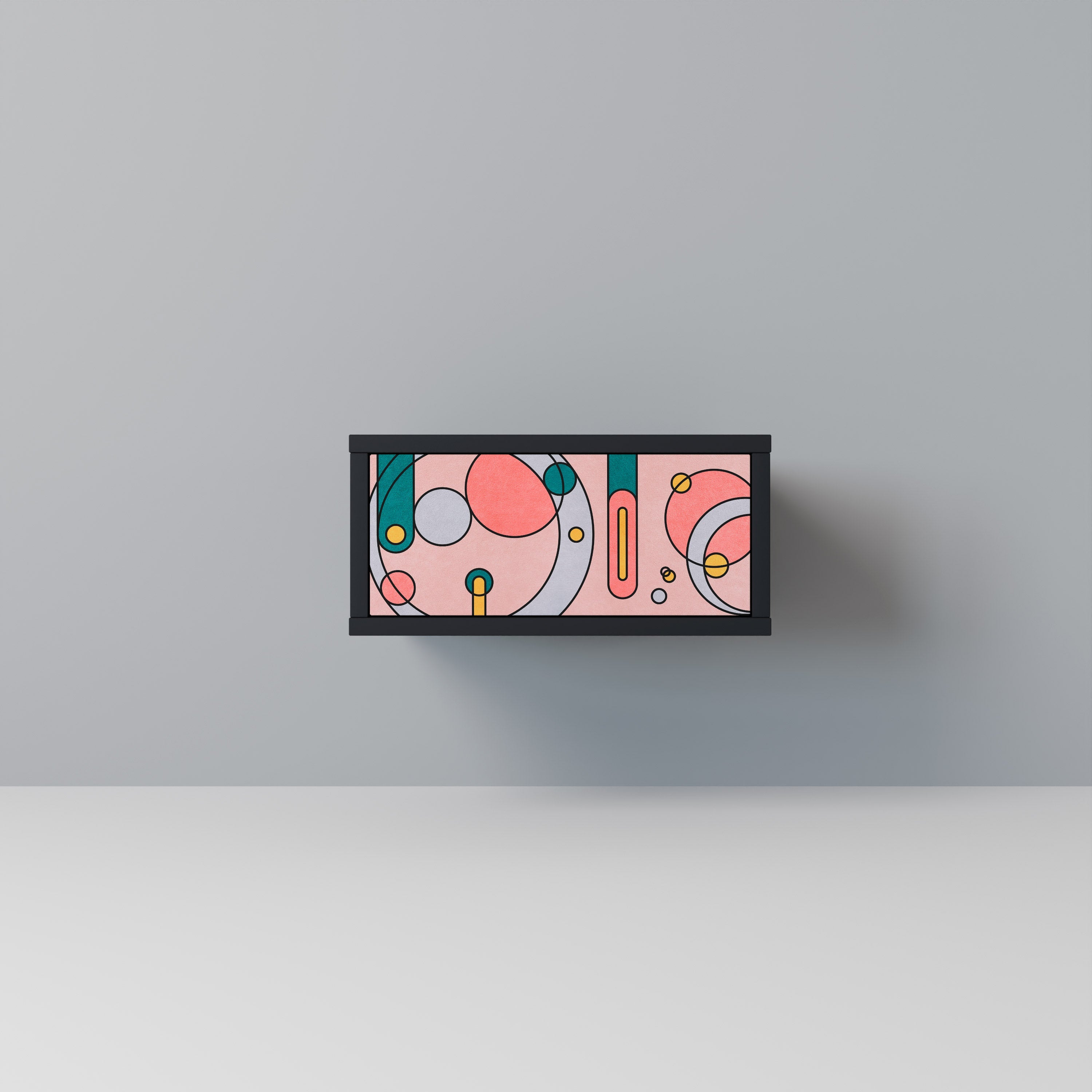 Table de chevet GOSSAMER ECHOES en finition noire