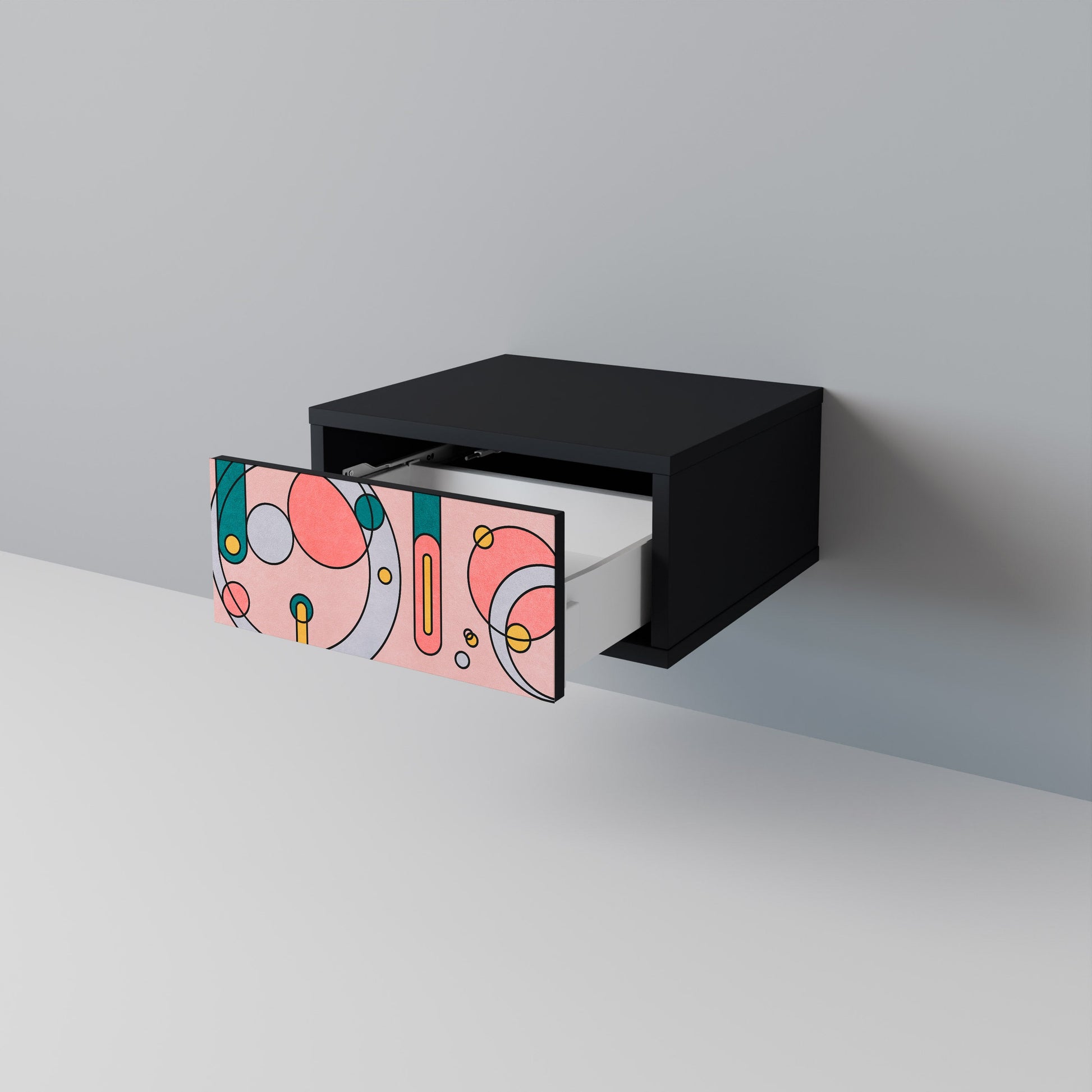Table de chevet GOSSAMER ECHOES en finition noire