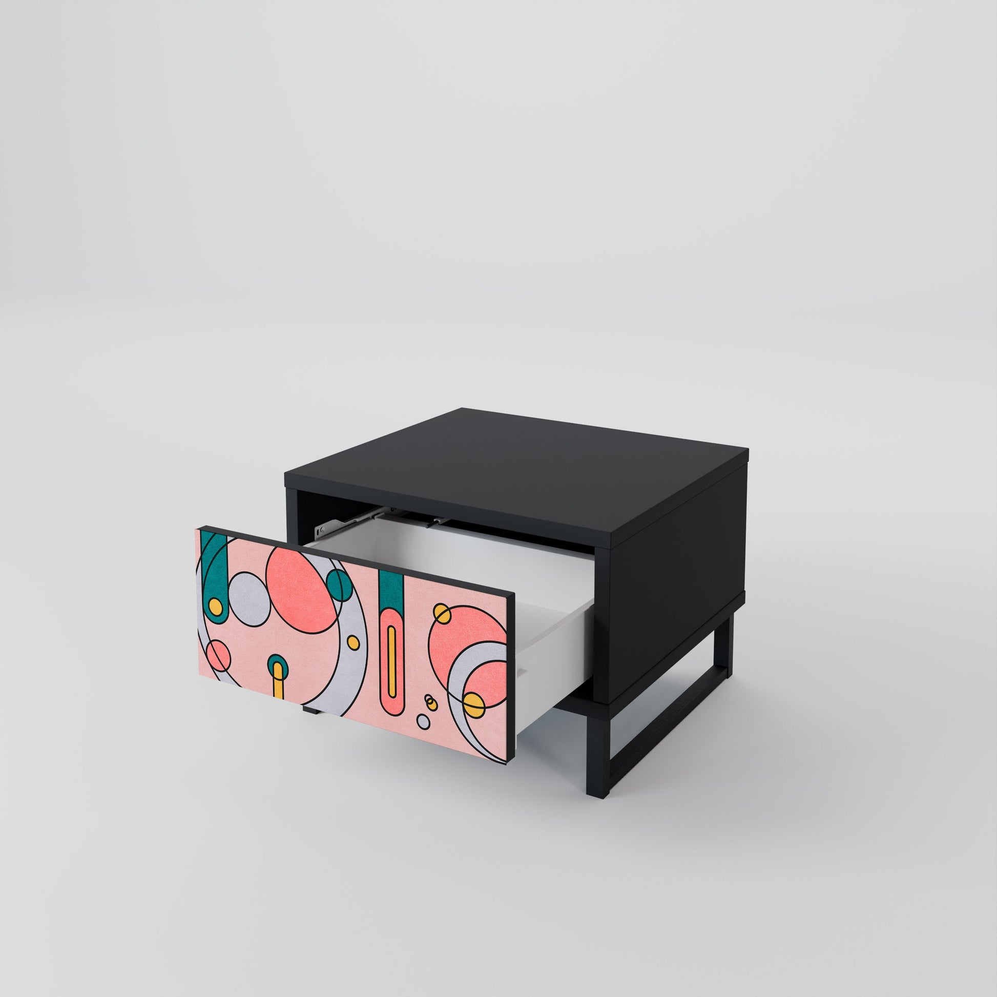 Table de chevet GOSSAMER ECHOES en finition noire