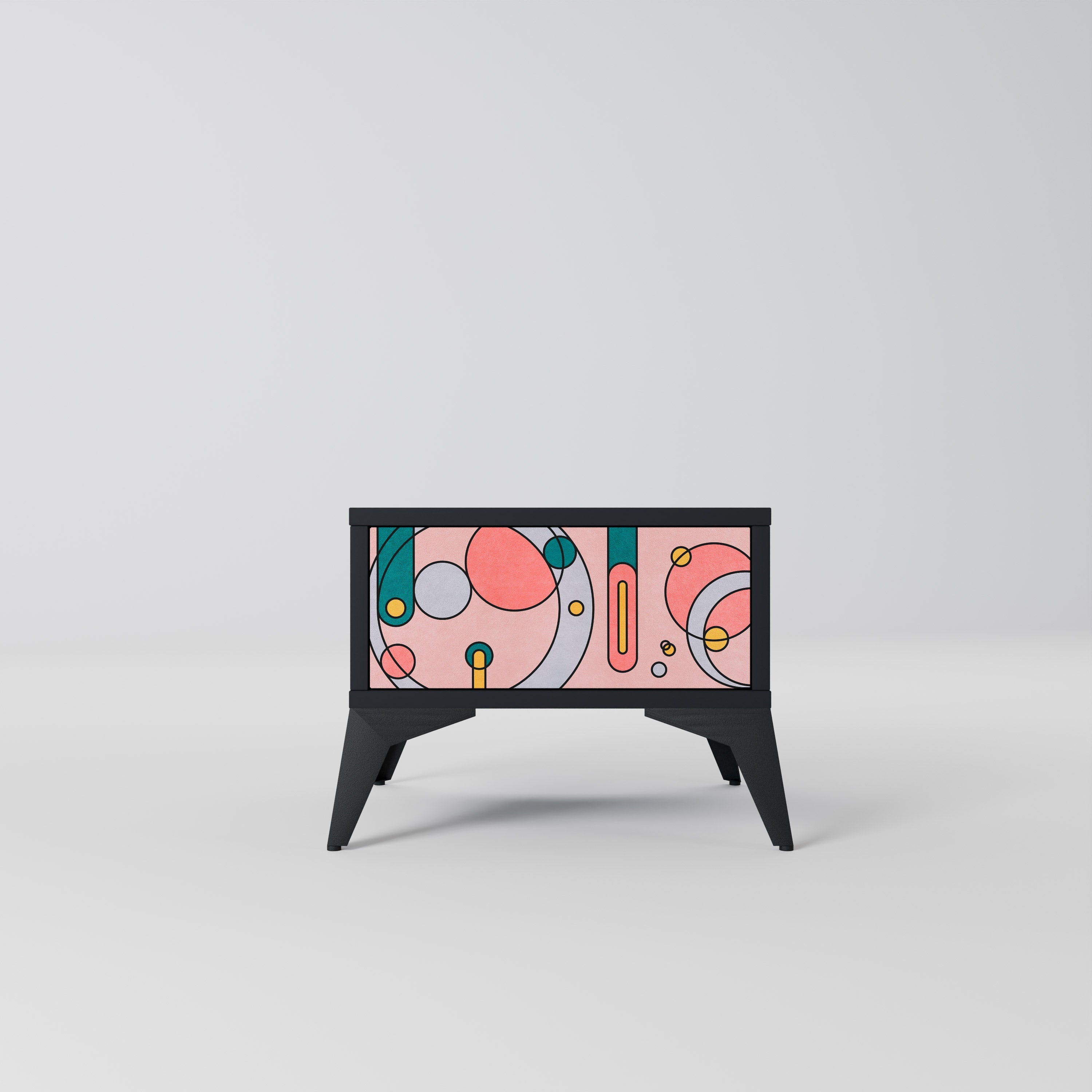 Table de chevet GOSSAMER ECHOES en finition noire