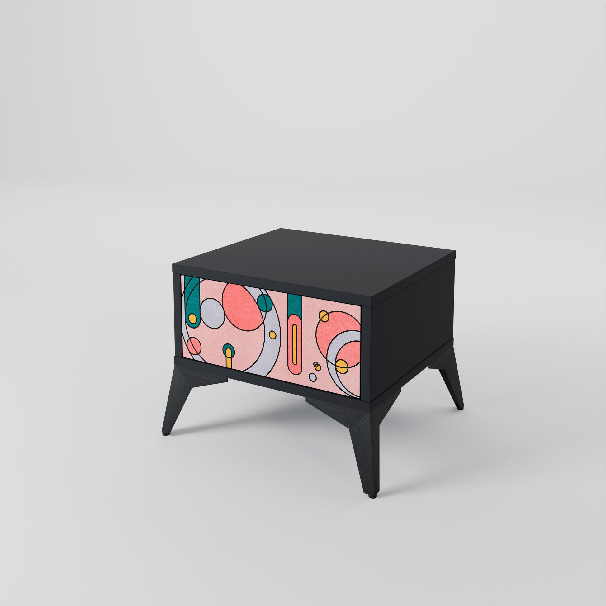 Table de chevet GOSSAMER ECHOES en finition noire